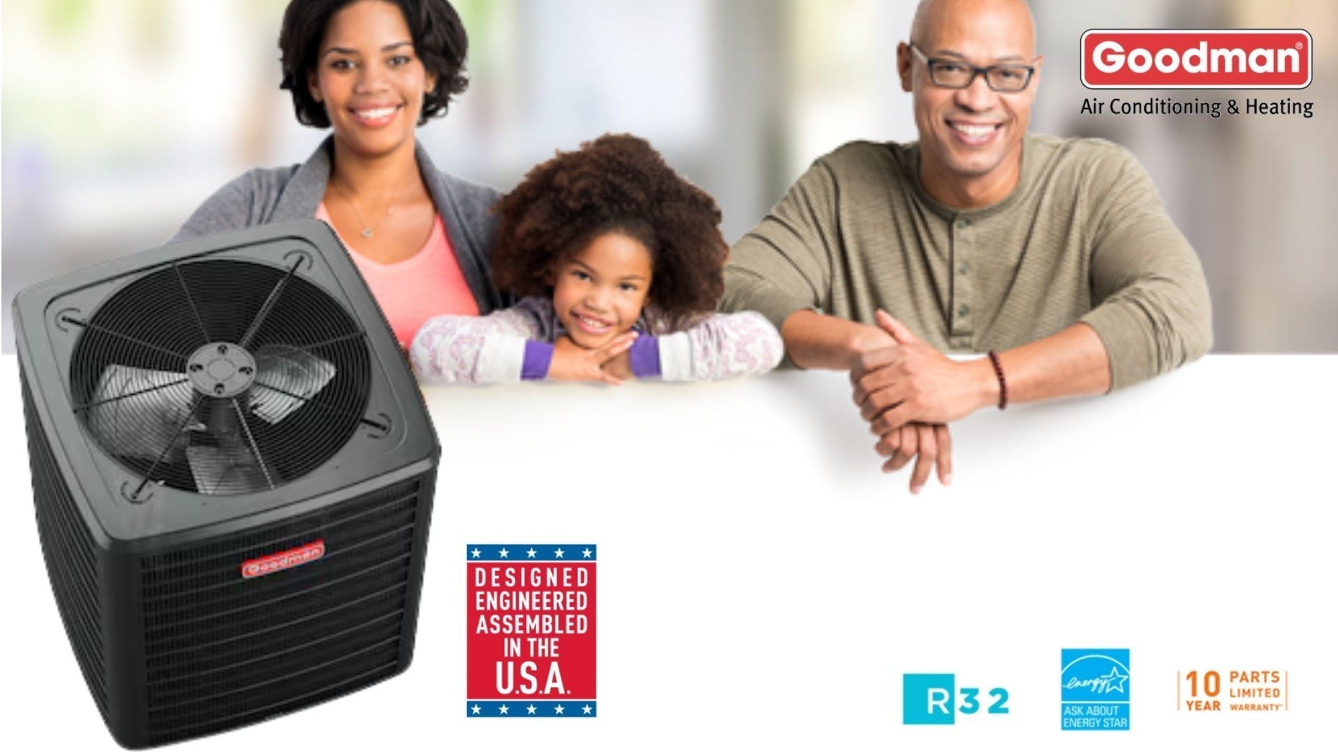 Overview of the Goodman 2 Ton 14.3 SEER2 Single-Stage Air Conditioner Condenser (GSXN402410)