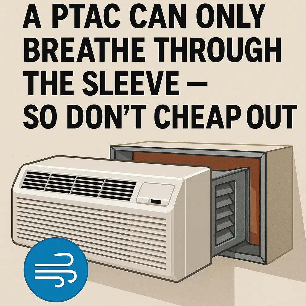 A PTAC Can Only Breathe Through the Sleeve — So Don’t Cheap Out