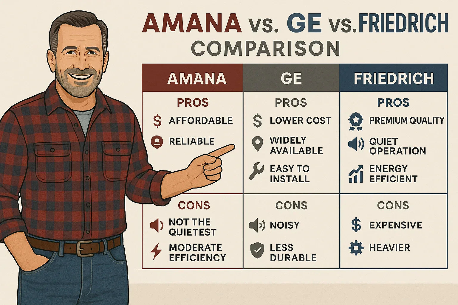 Amana vs. GE vs. Friedrich Which Wall AC Brand Does Mike Recommend