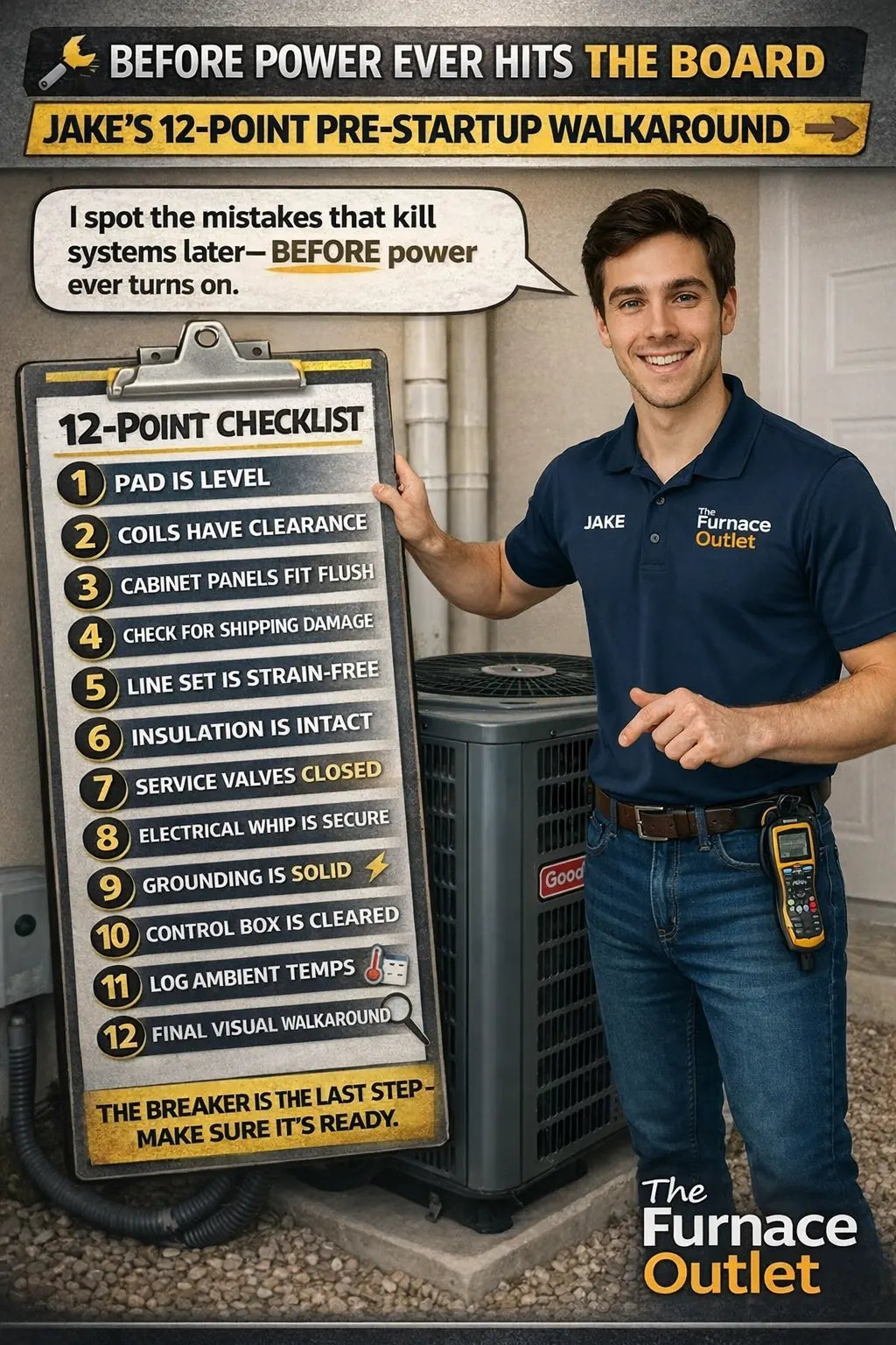 Before Power Ever Hits the Board Jake’s 12-Point Pre-Startup Walkaround