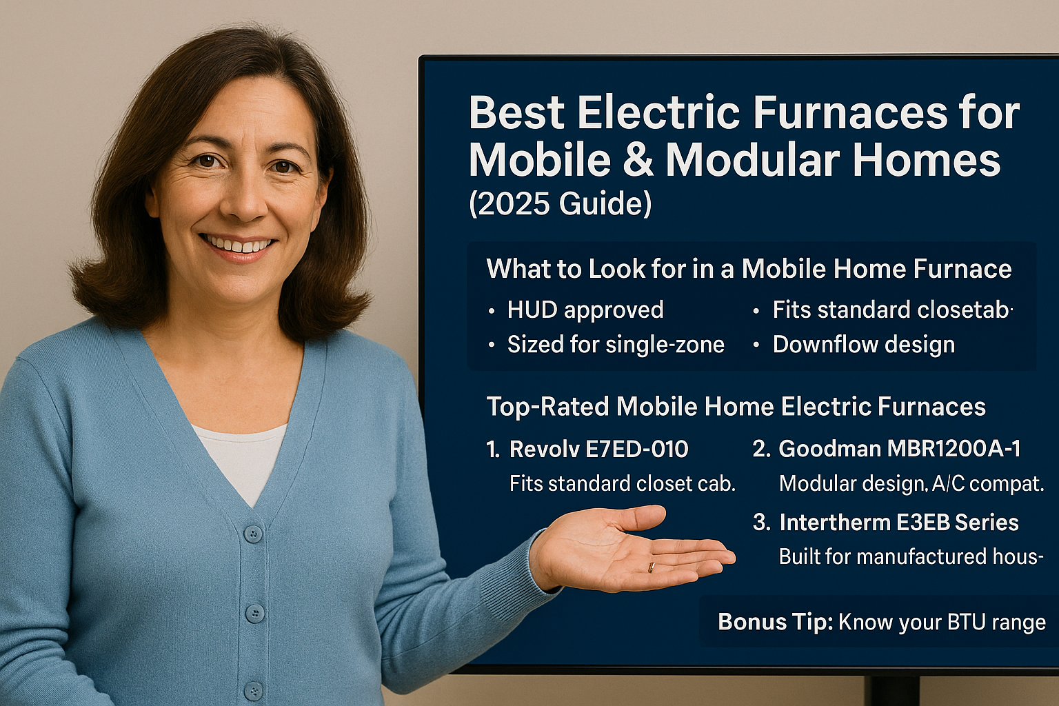 Best Electric Furnaces for Mobile & Modular Homes (2025 Guide)
