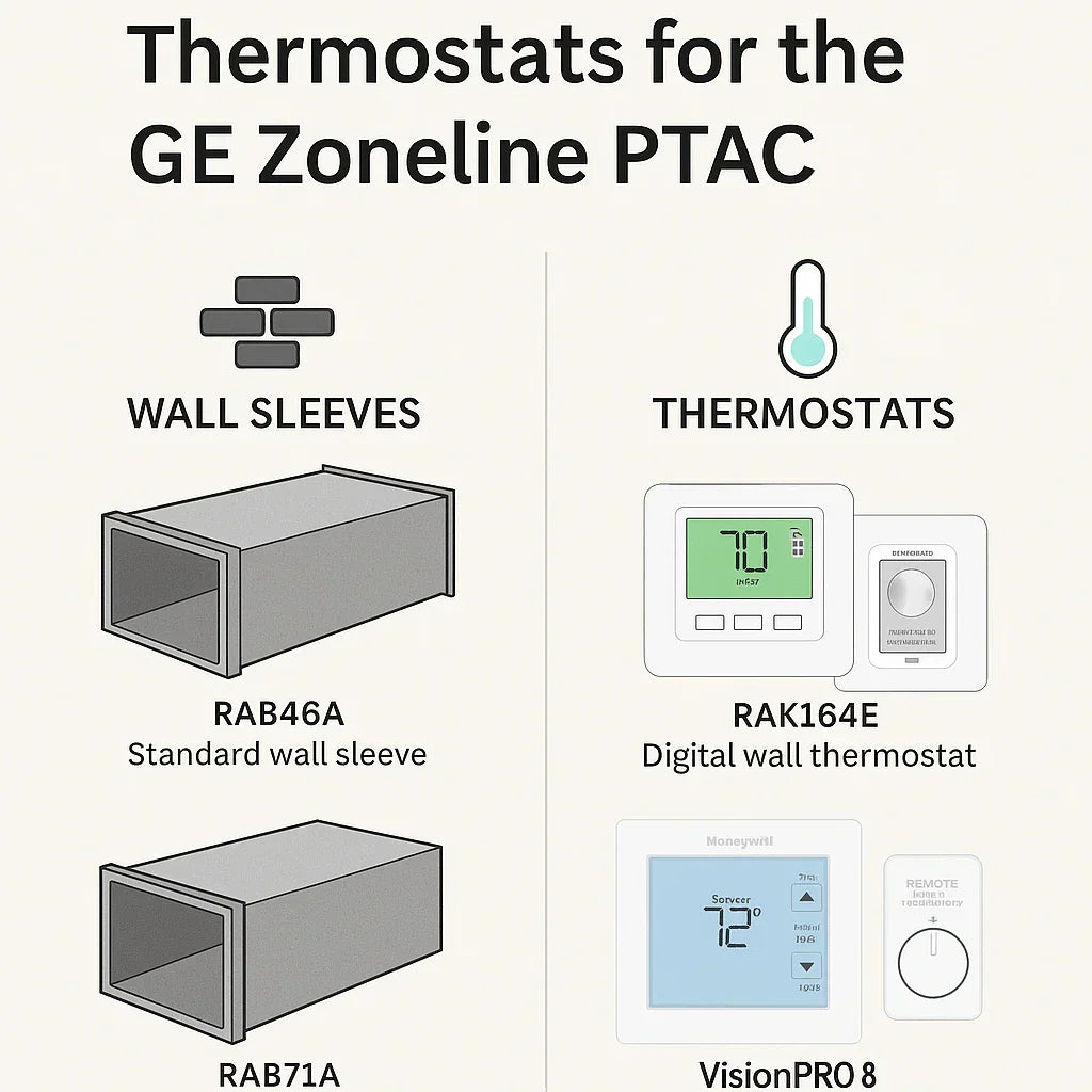 Best Wall Sleeves and Thermostats for the GE Zoneline PTAC