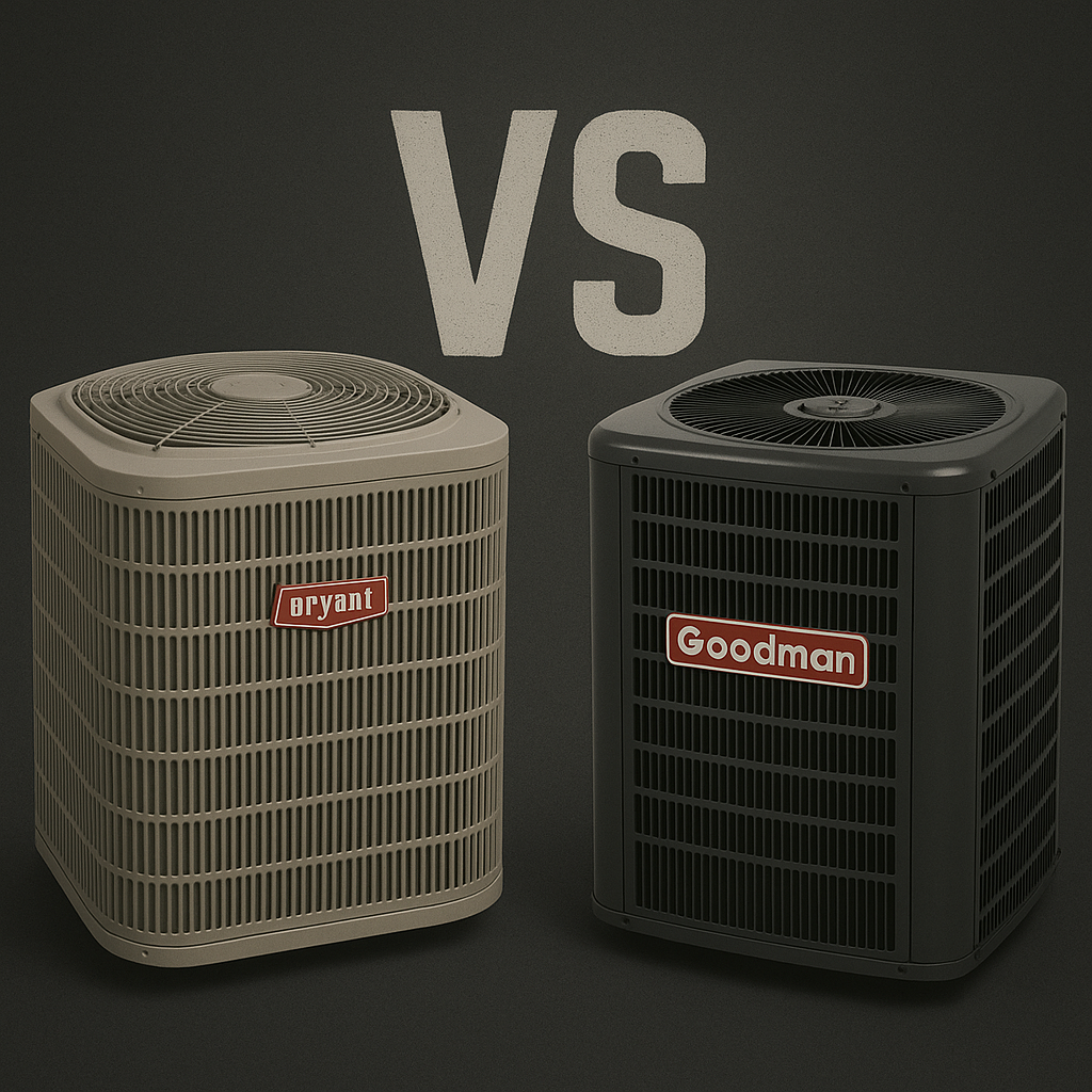 Goodman vs. Bryant: Comparing 3-Ton Central AC Systems in 2025