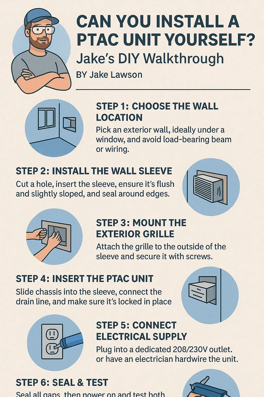 Can You Install a PTAC Unit Yourself Jake’s DIY Walkthrough