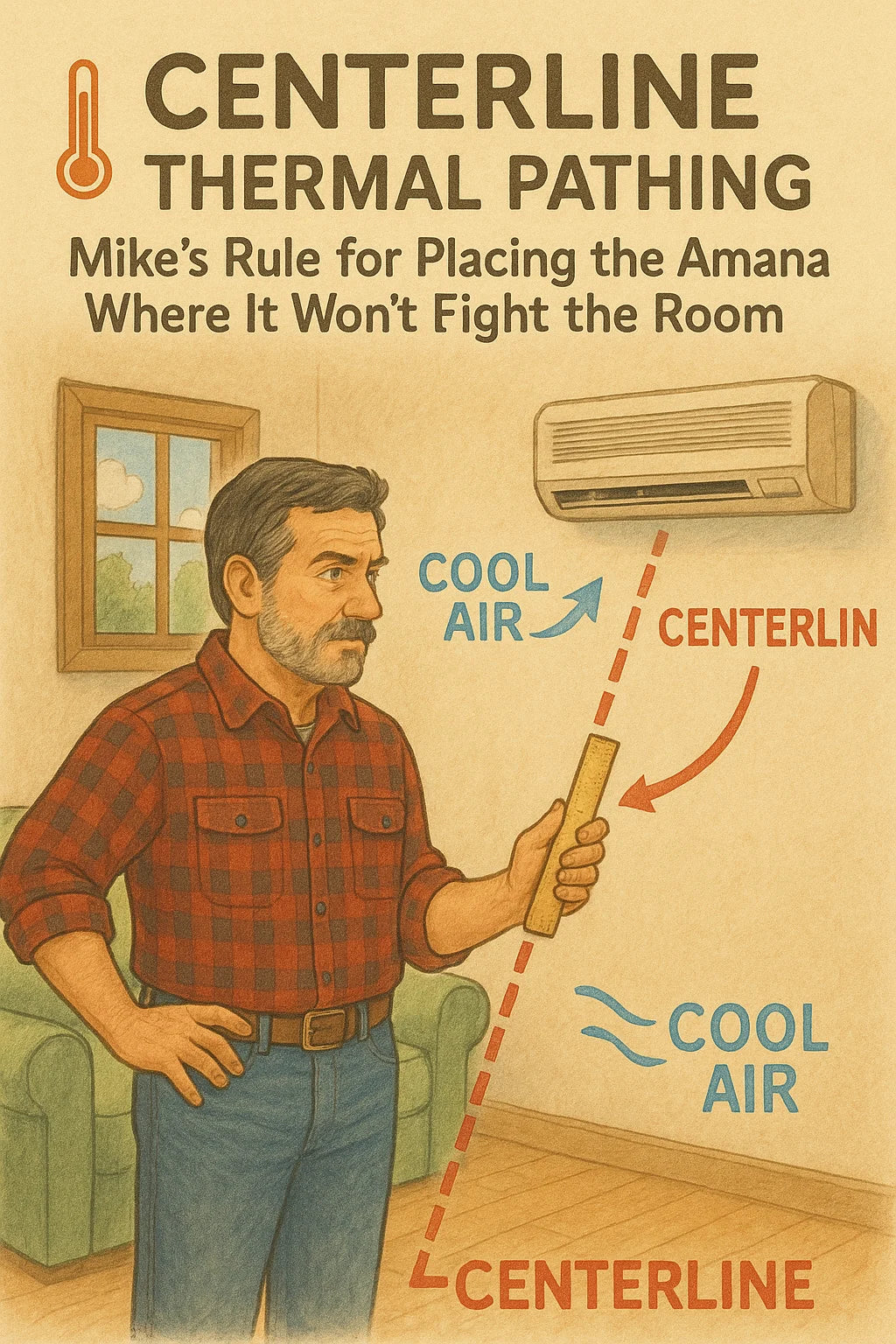 Centerline Thermal Pathing Mike’s Rule for Placing the Amana PBE123J35AA Where It Won’t Fight the Room