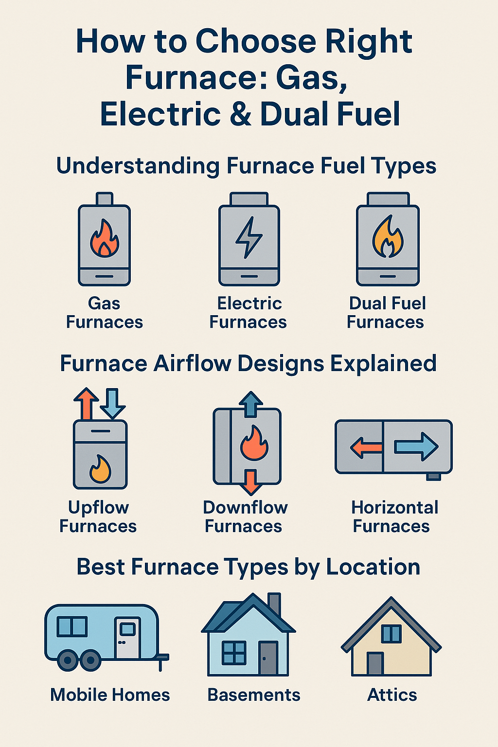 🔥 How to Choose the Right Furnace: Gas, Electric & Dual‑Fuel