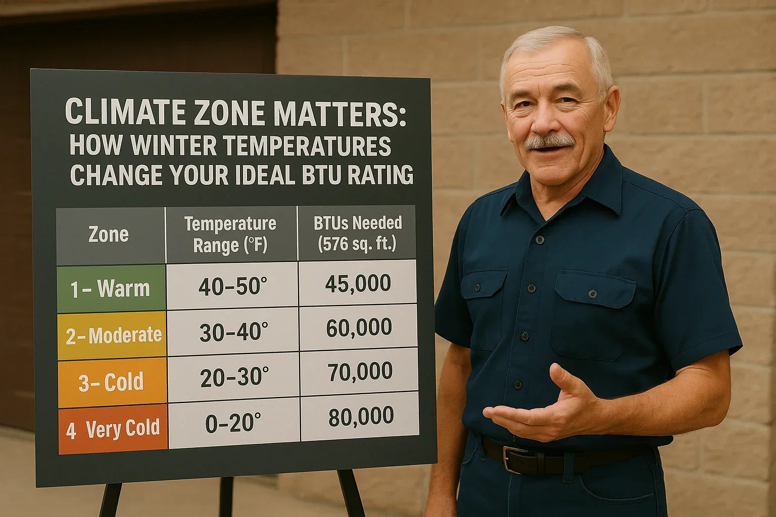 Climate Zone Matters How Winter Temperatures Change Your Ideal BTU Rating