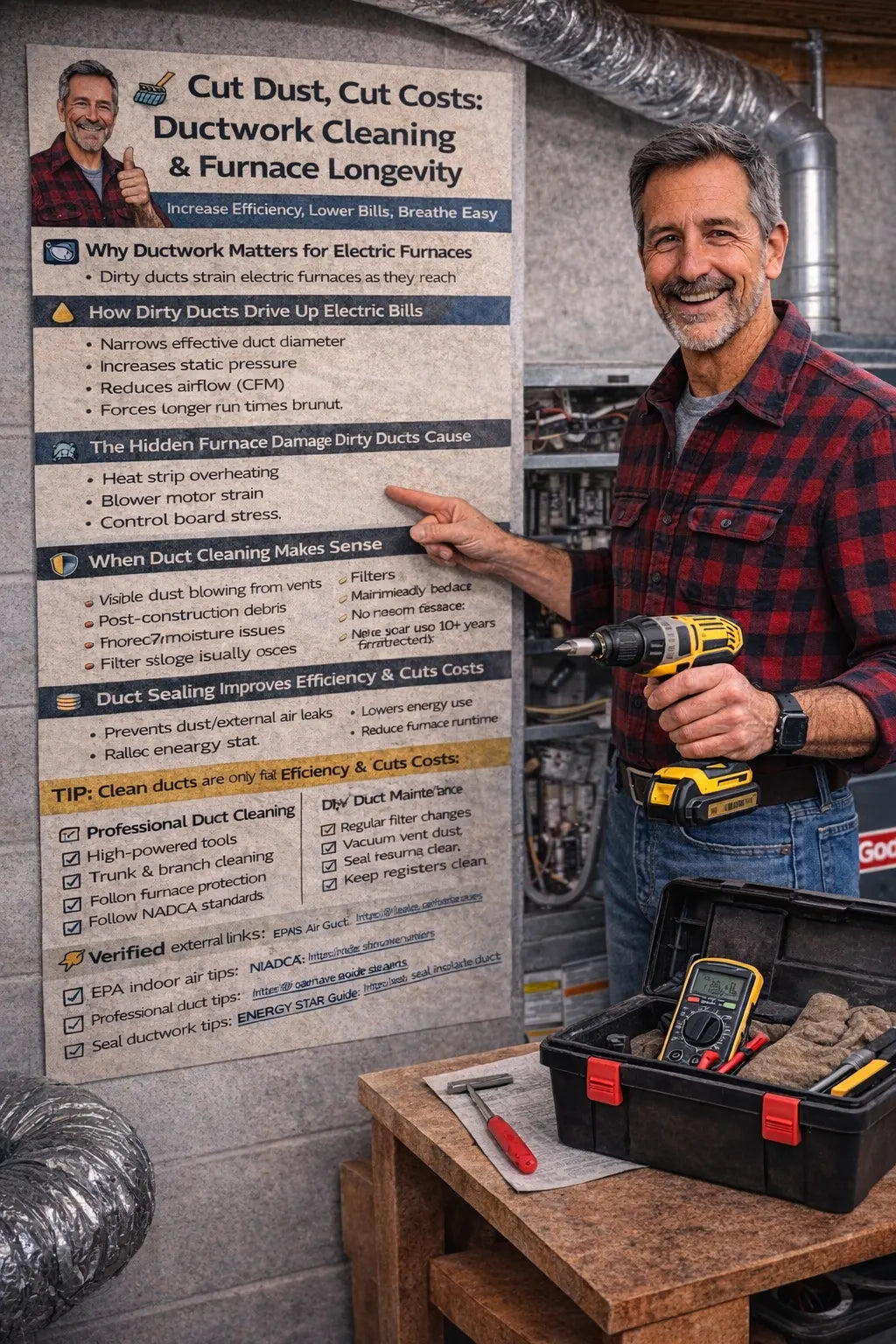 Cut Dust, Cut Costs Ductwork Cleaning & Furnace Longevity