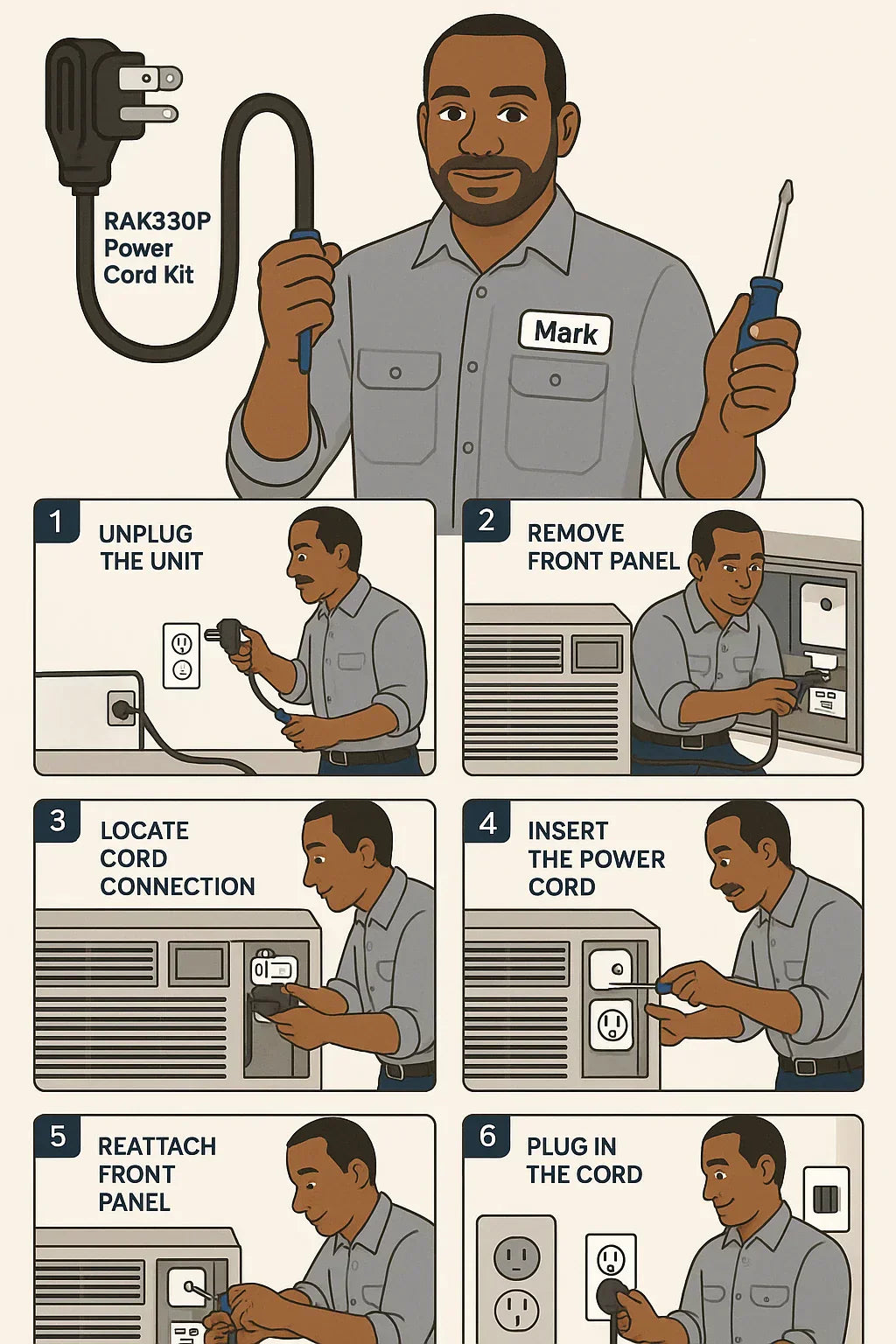 DIY Installation Guide How to Connect Your GE Zoneline with the RAK330P Power Cord Kit