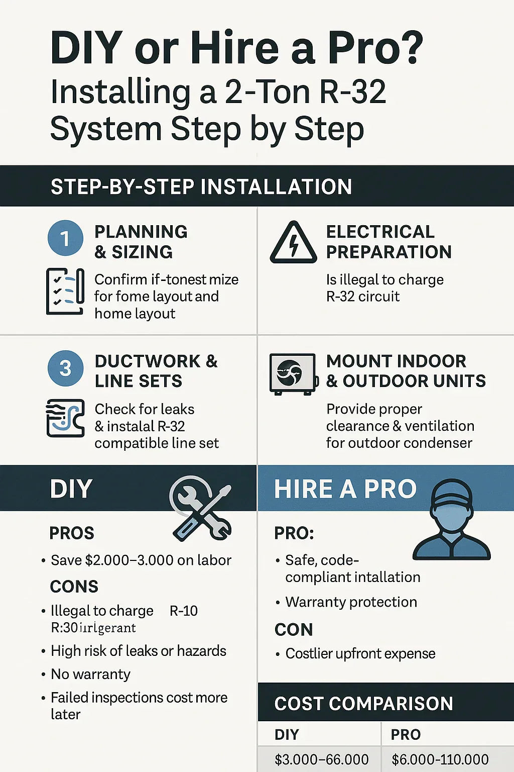 DIY or Hire a Pro Installing a 2-Ton R-32 System Step by Step