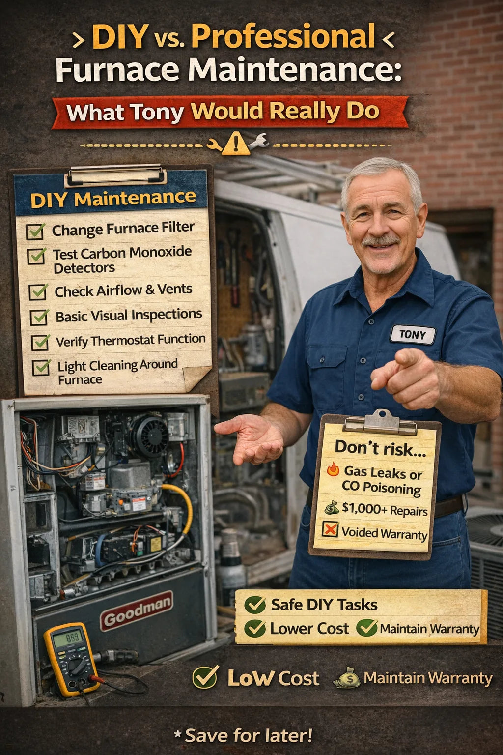 DIY vs. Professional Furnace Maintenance What Tony Would Really Do