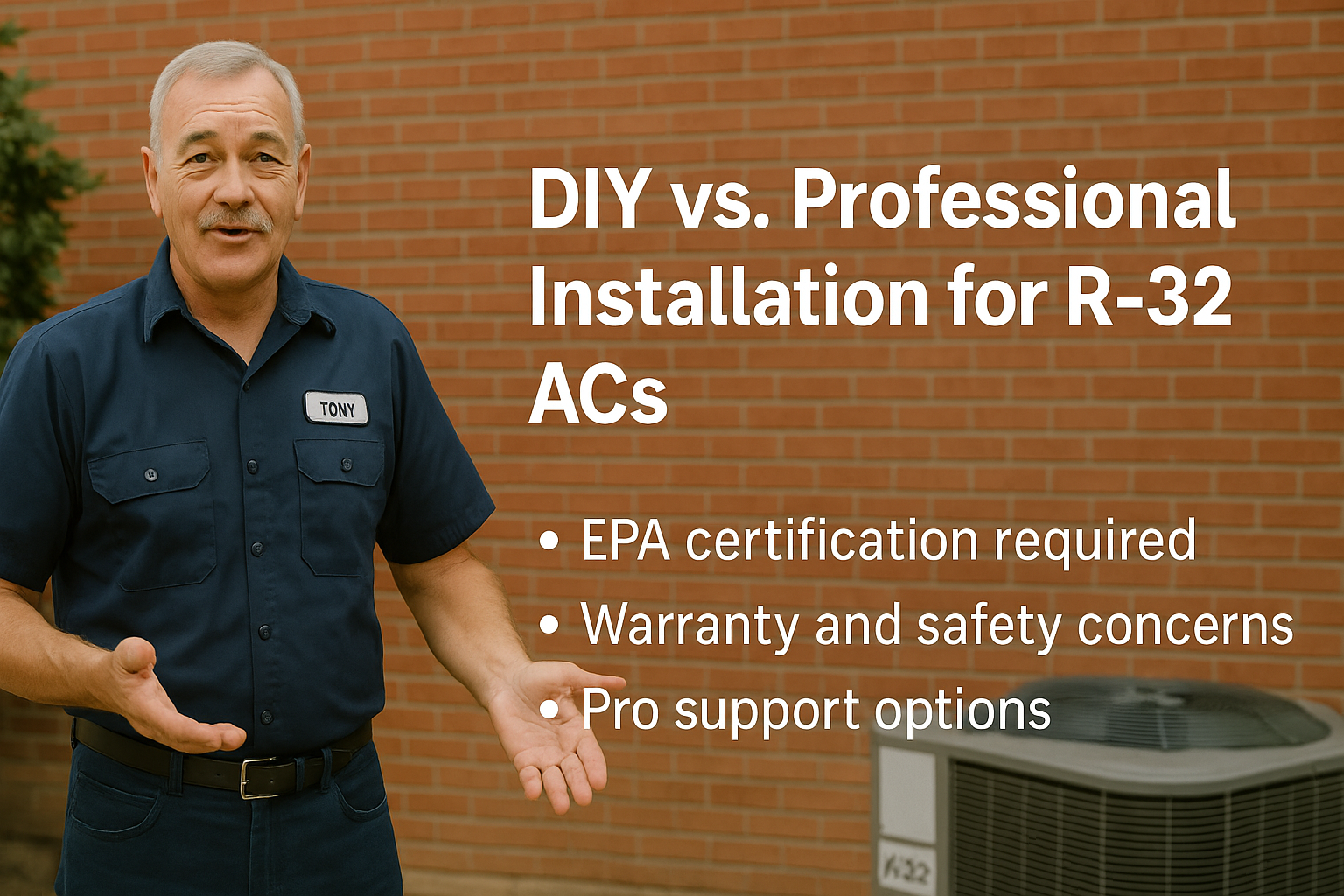 DIY vs. Professional Installation for R-32 ACs