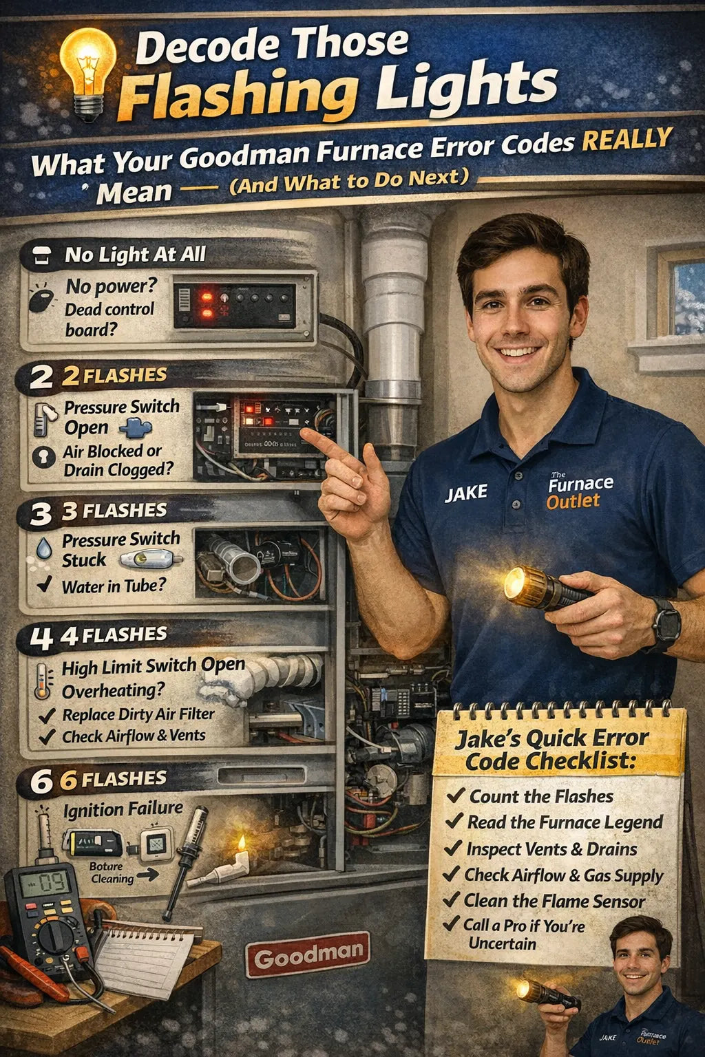 Decode Those Flashing Lights: What Your Goodman Furnace Error Codes Really Mean