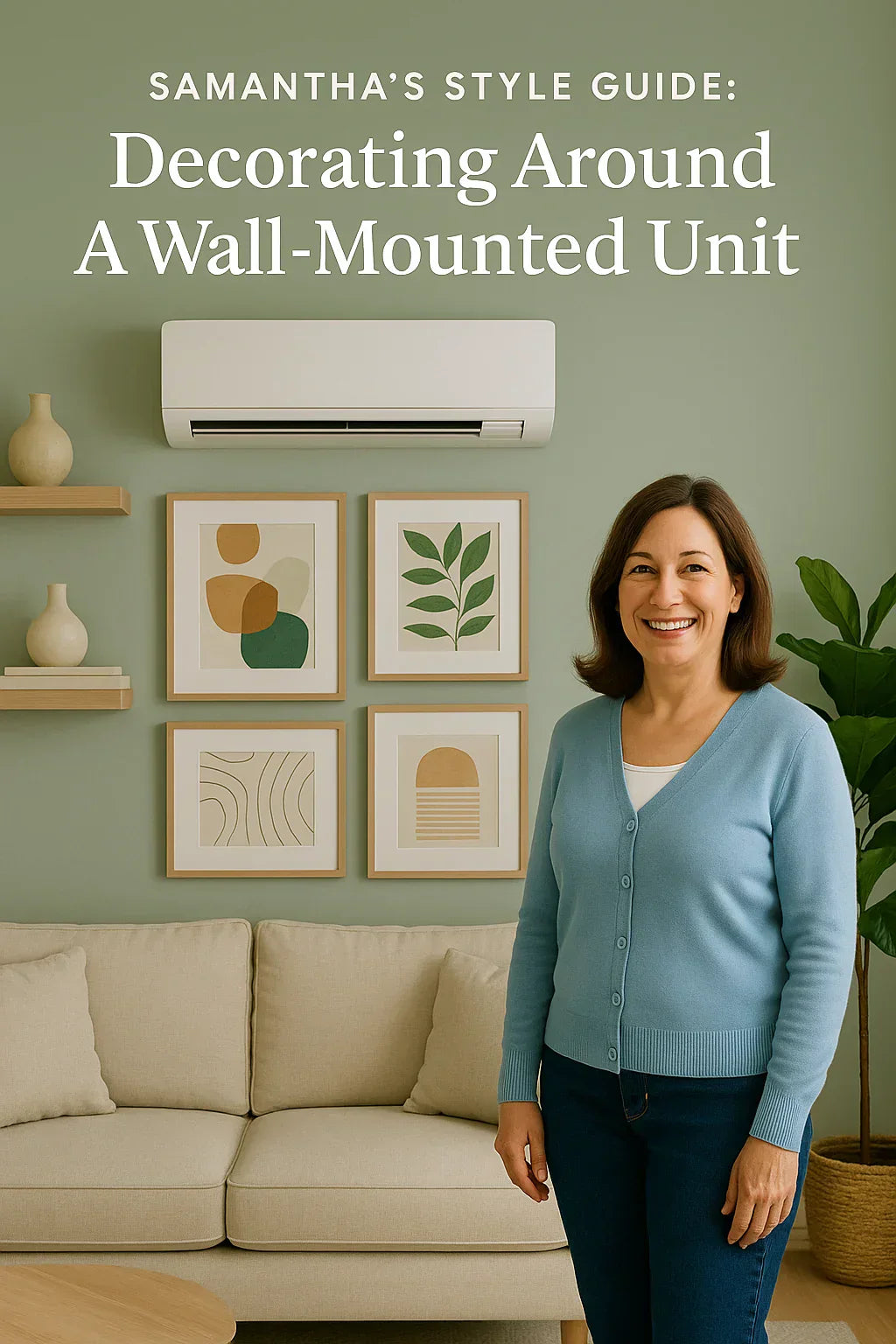 Decorating Around a Wall-Mounted Unit Samantha’s Style Guide