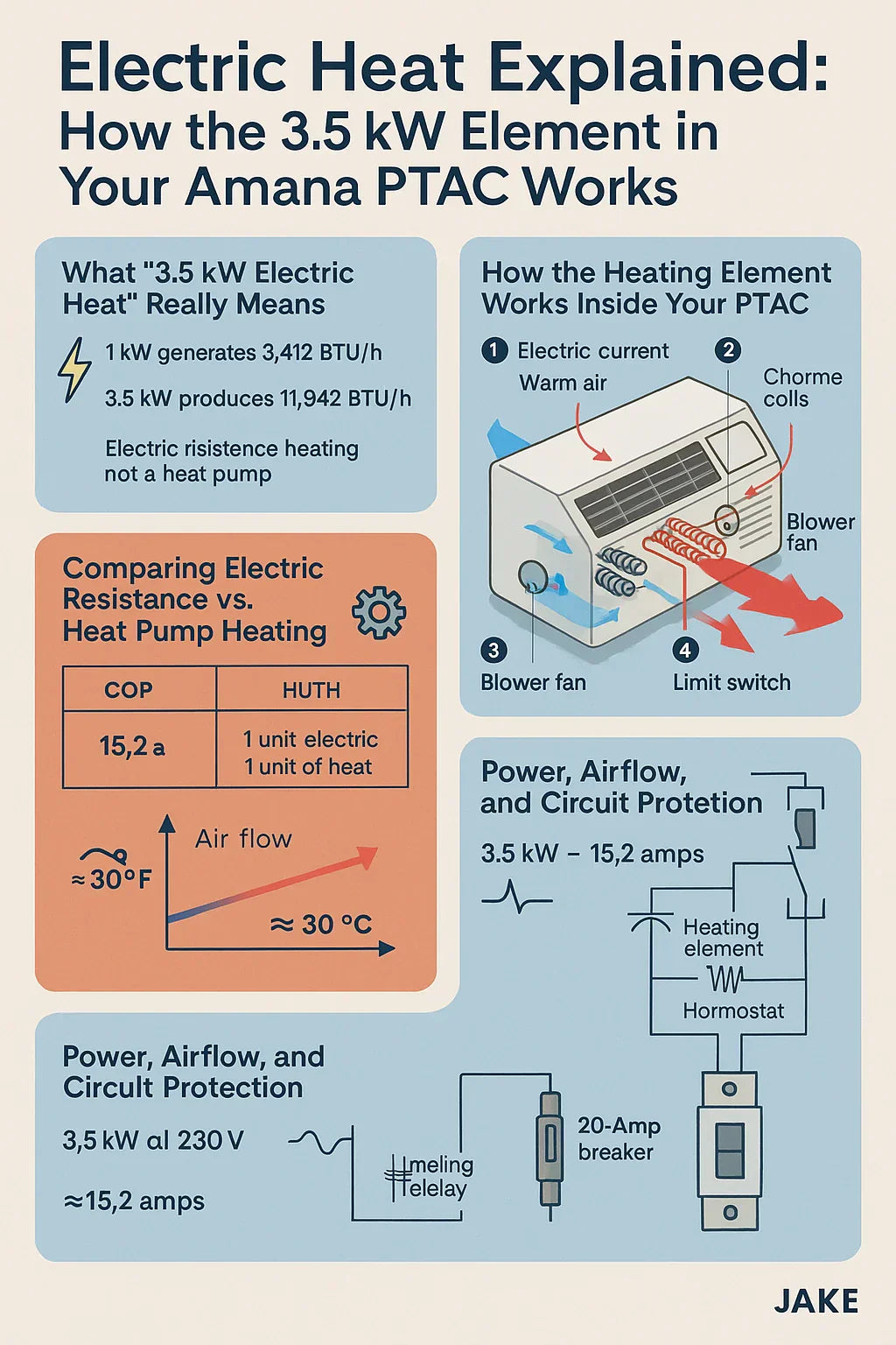 Electric Heat Explained How the 3.5 kW Element in Your Amana PTAC Works