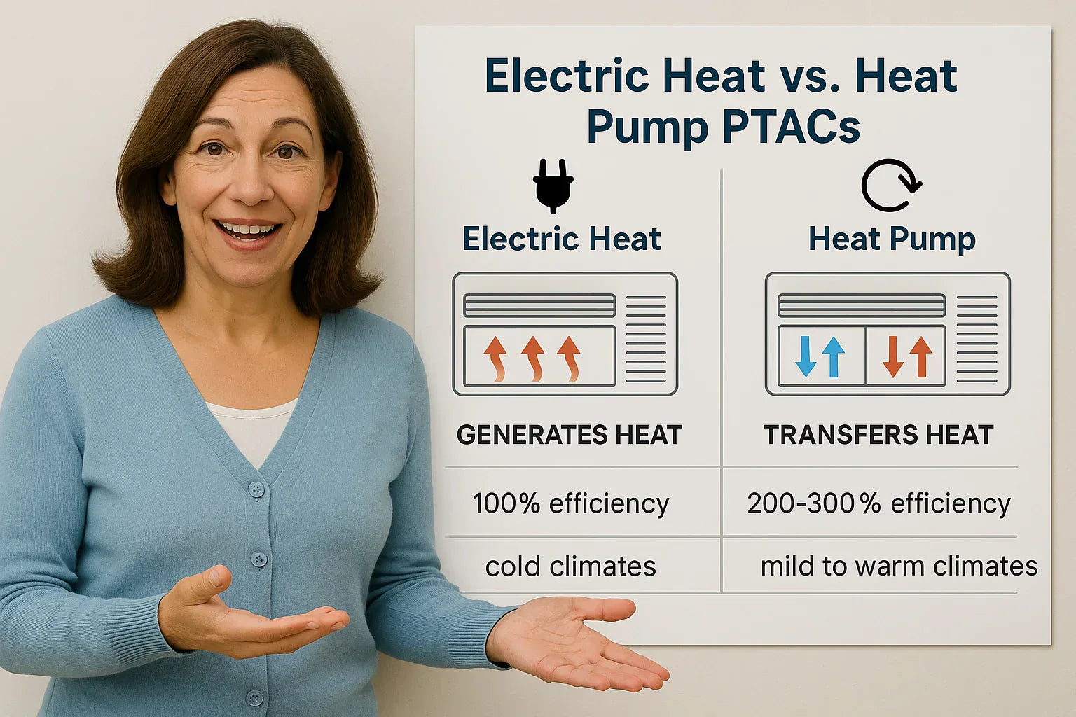 Electric Heat vs. Heat Pump PTACs Which One Is Better for Your Space