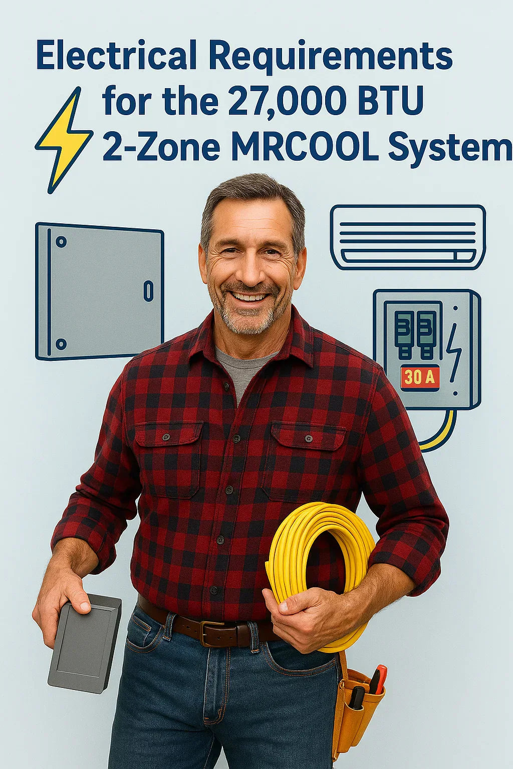 Electrical Requirements for the 27,000 BTU 2-Zone MRCOOL System