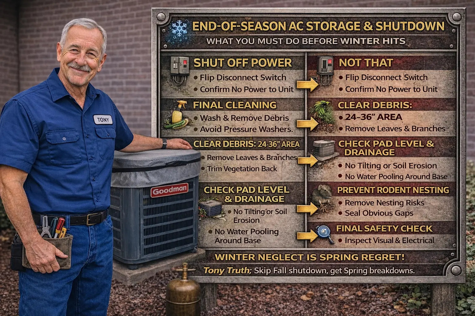 End-of-Season AC Storage & Shutdown: What You Must Do Before Winter Hits
