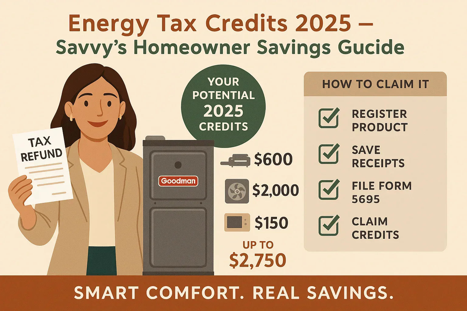Energy Efficiency & Tax Credits — What Homeowners Can Claim in 2025