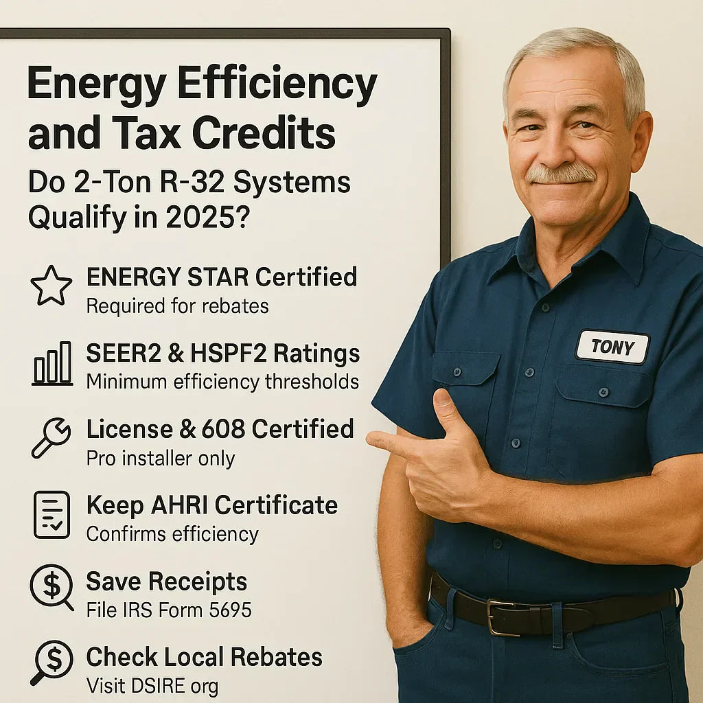 Energy Efficiency and Tax Credits Do 2‑Ton R‑32 Systems Qualify in 2025
