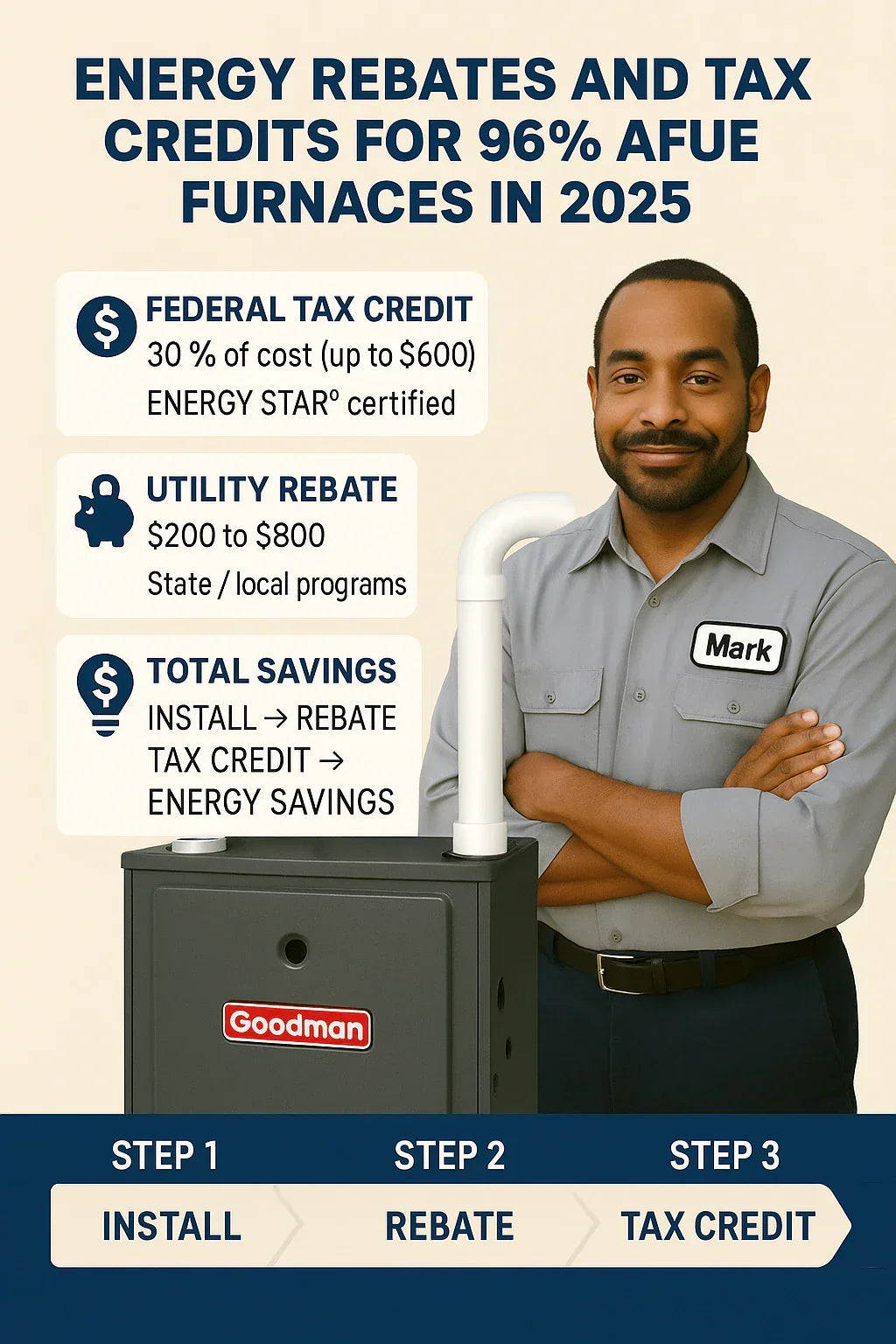 Energy Rebates and Tax Credits for 96% AFUE Furnaces in 2025