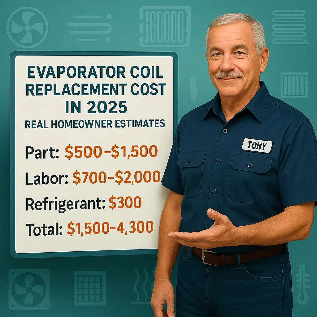 Evaporator Coil Replacement Cost in 2025