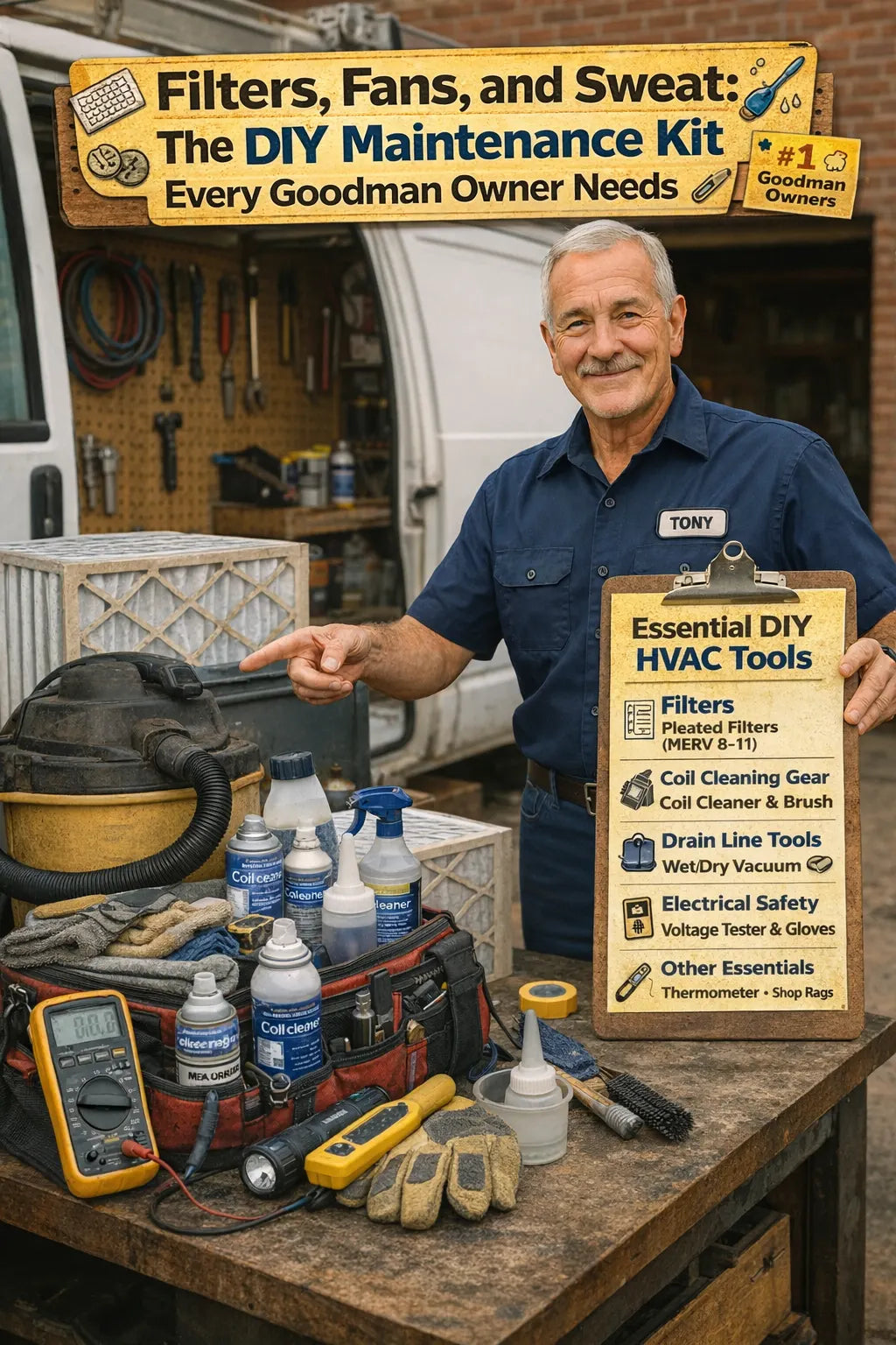 Filters, Fans, and Sweat The DIY Maintenance Kit Every Goodman Owner Needs