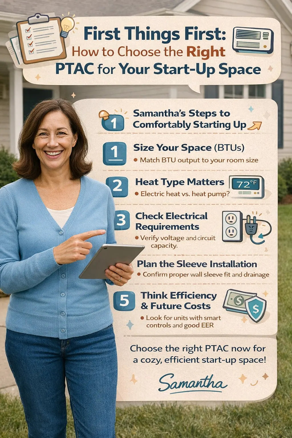 First Things First How to Choose the Right PTAC for Your Start-Up Space