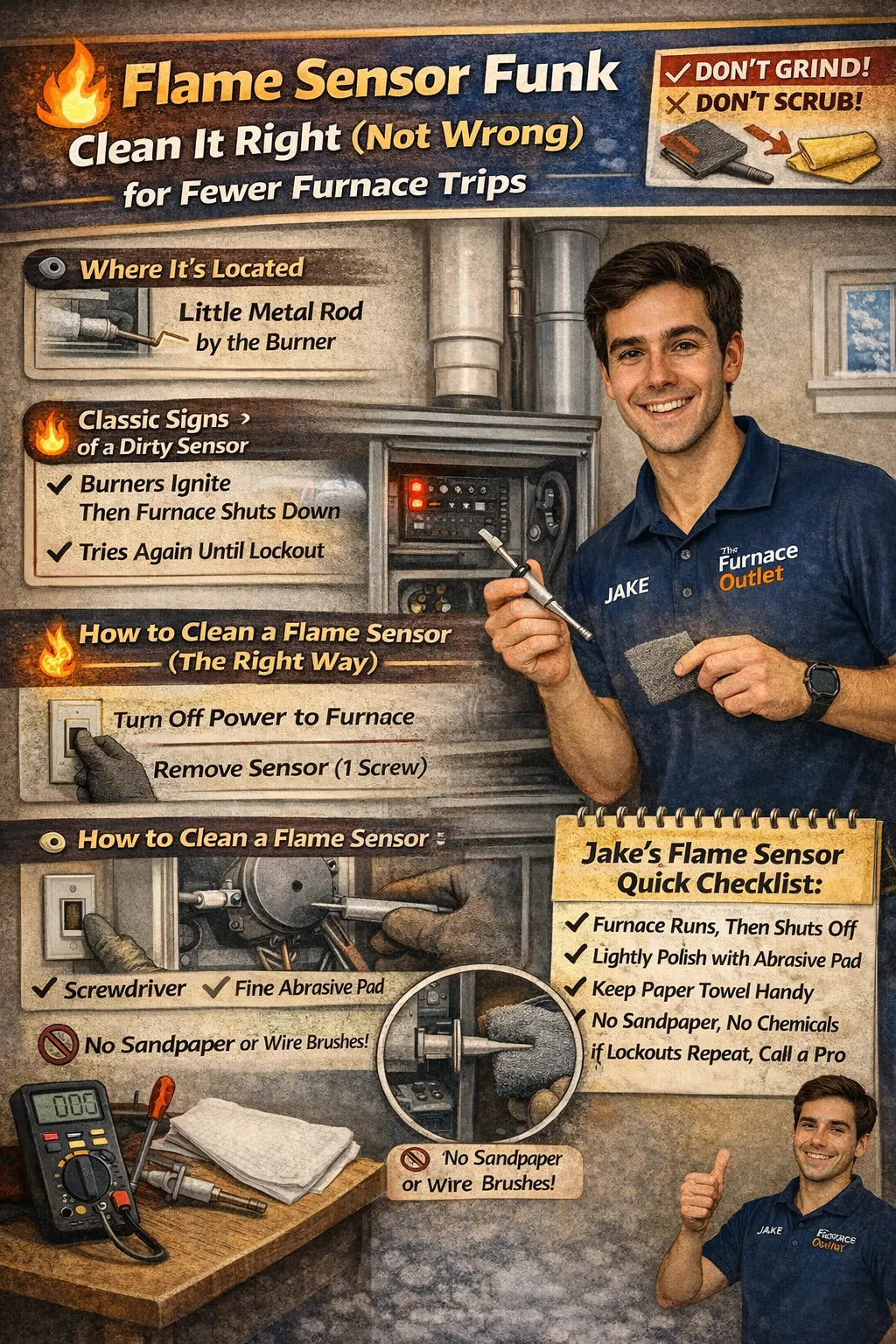 Flame Sensor Funk Clean It Right (Not Wrong) for Fewer Trips