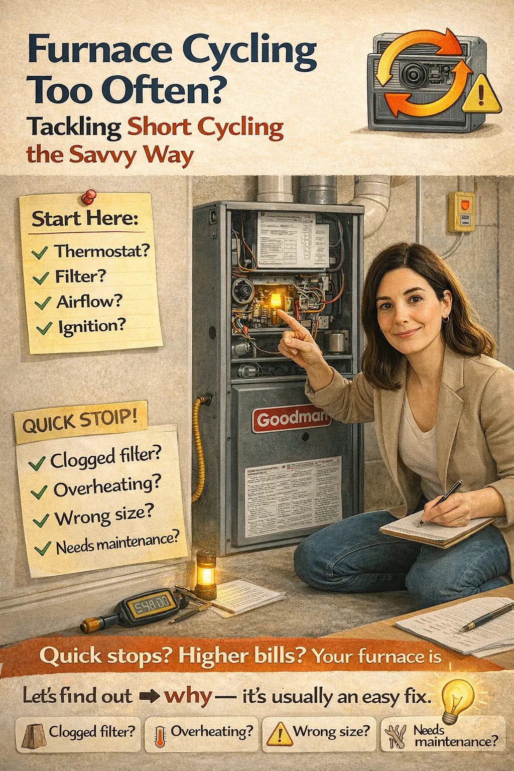 Furnace Cycling Too Often Tackling Short Cycling the Savvy Way