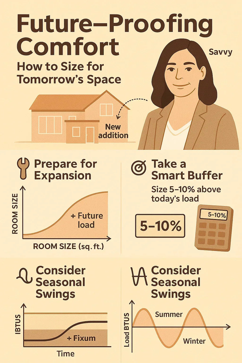 Future-Proofing Your Comfort — How to Size for Add-Ons and Seasonal Load Swings