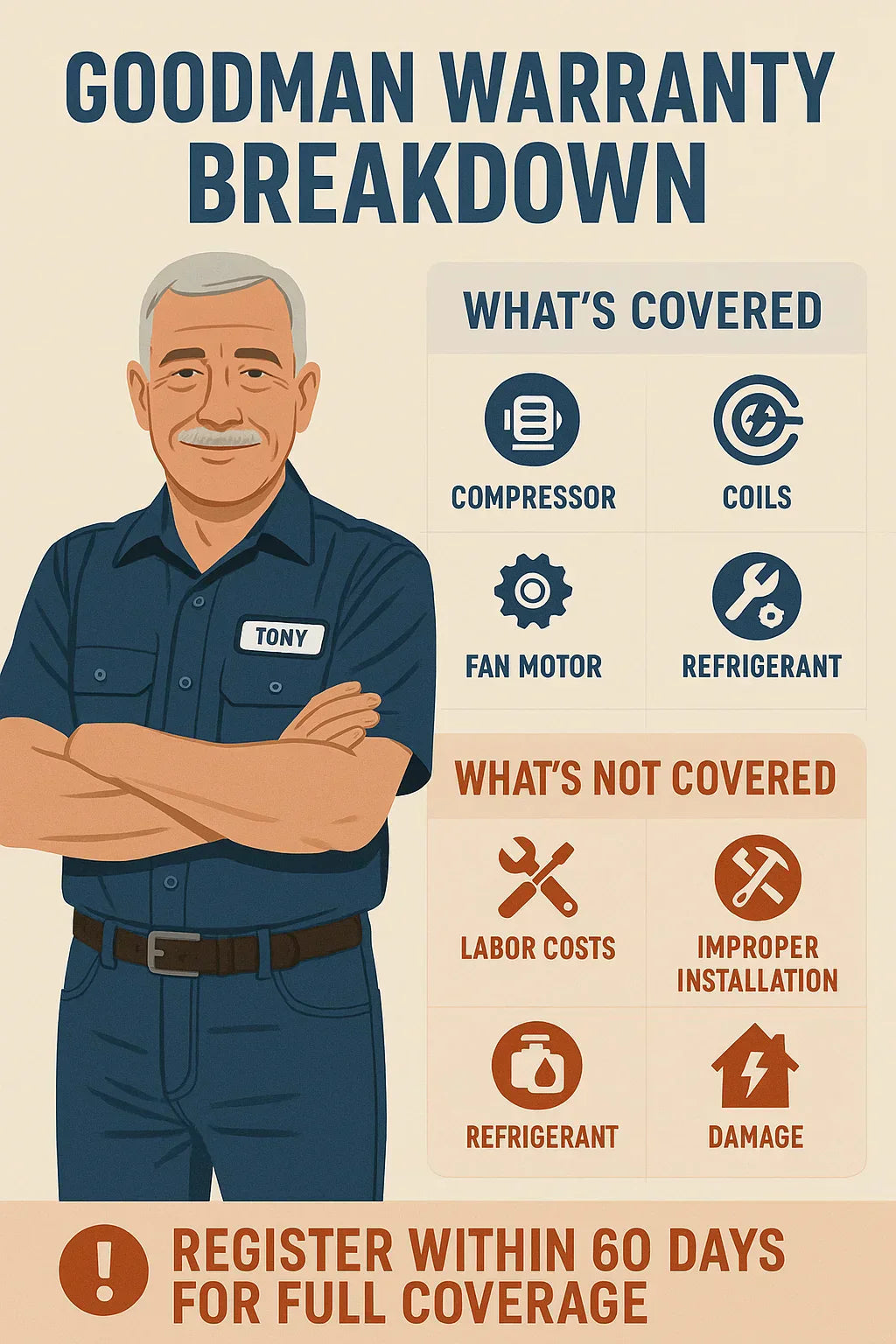 Goodman Warranty Breakdown What’s Covered (and What’s Not)