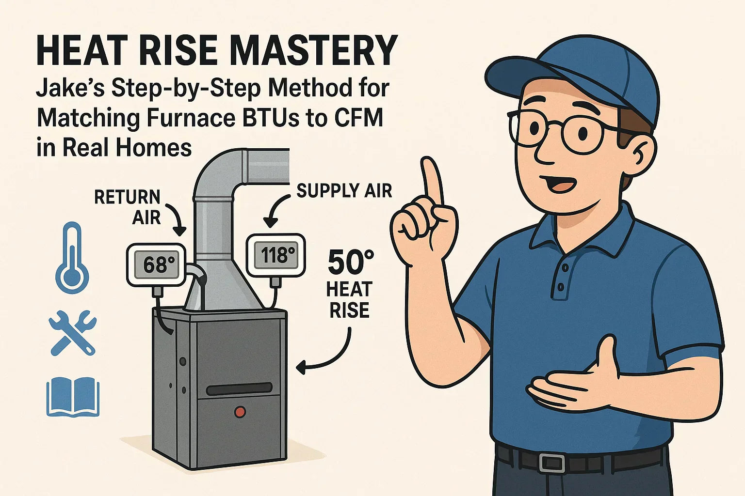 Heat Rise Mastery Jake’s Step-by-Step Method for Matching Furnace Btus to CFM in Real Homes