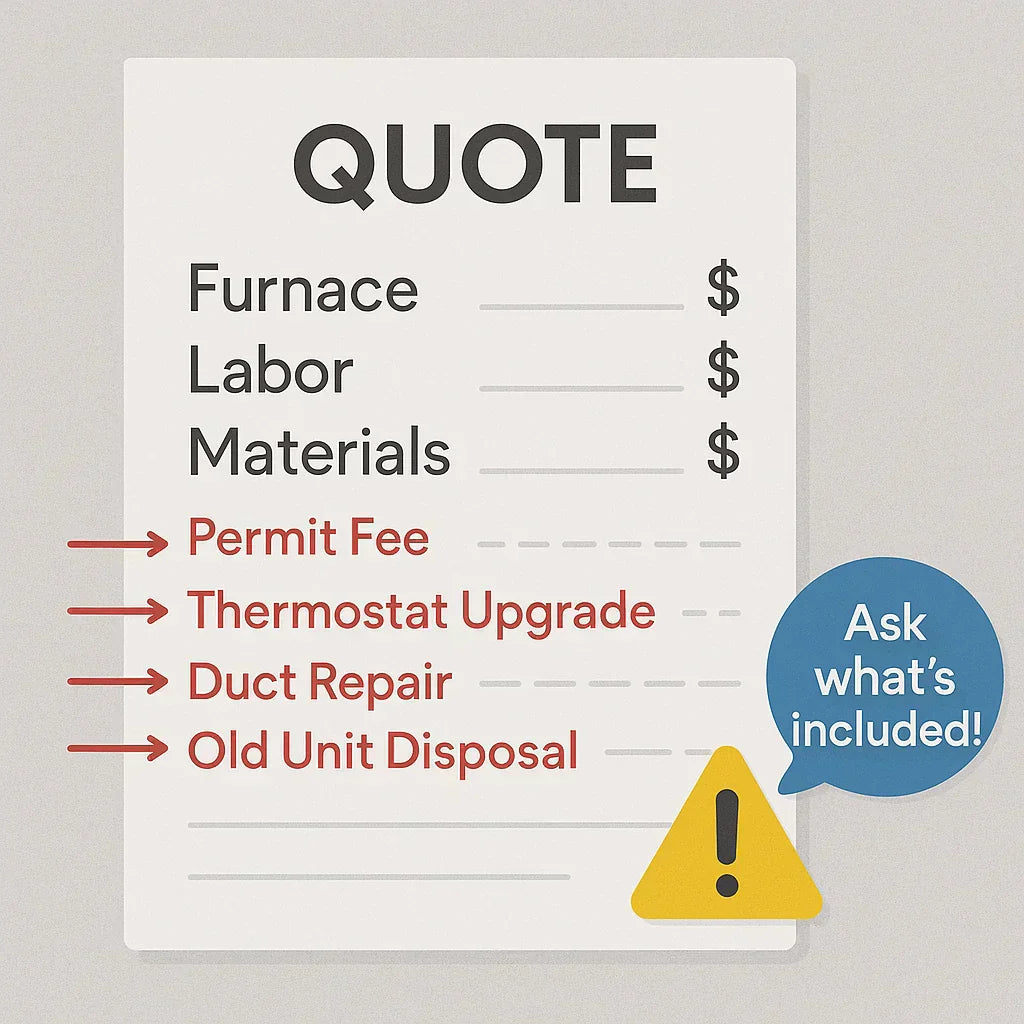 Hidden Costs of a Furnace Replacement: What Most Homeowners Miss