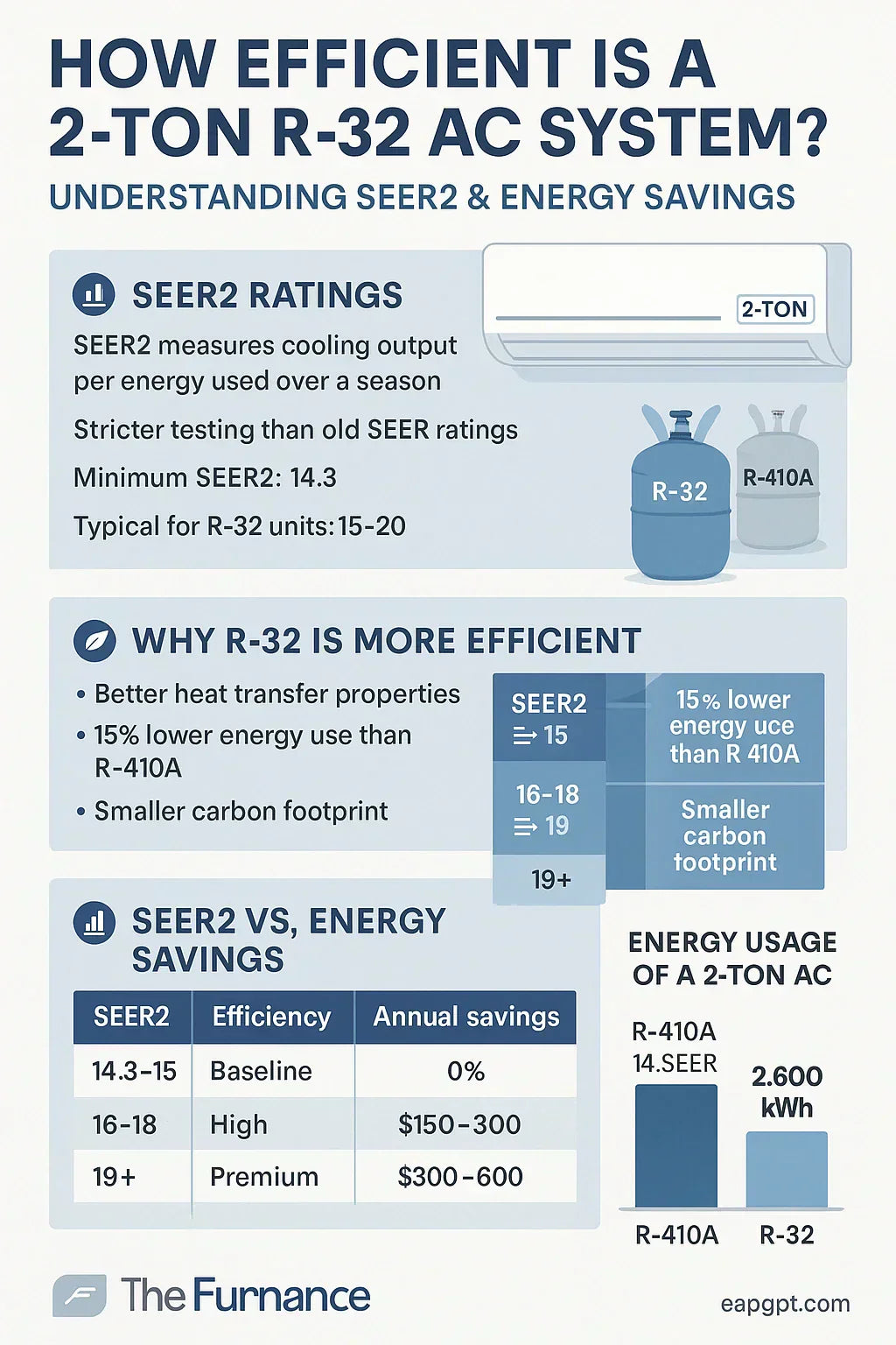 How Efficient Is a 2-Ton R-32 AC System Understanding SEER2 & Energy Savings