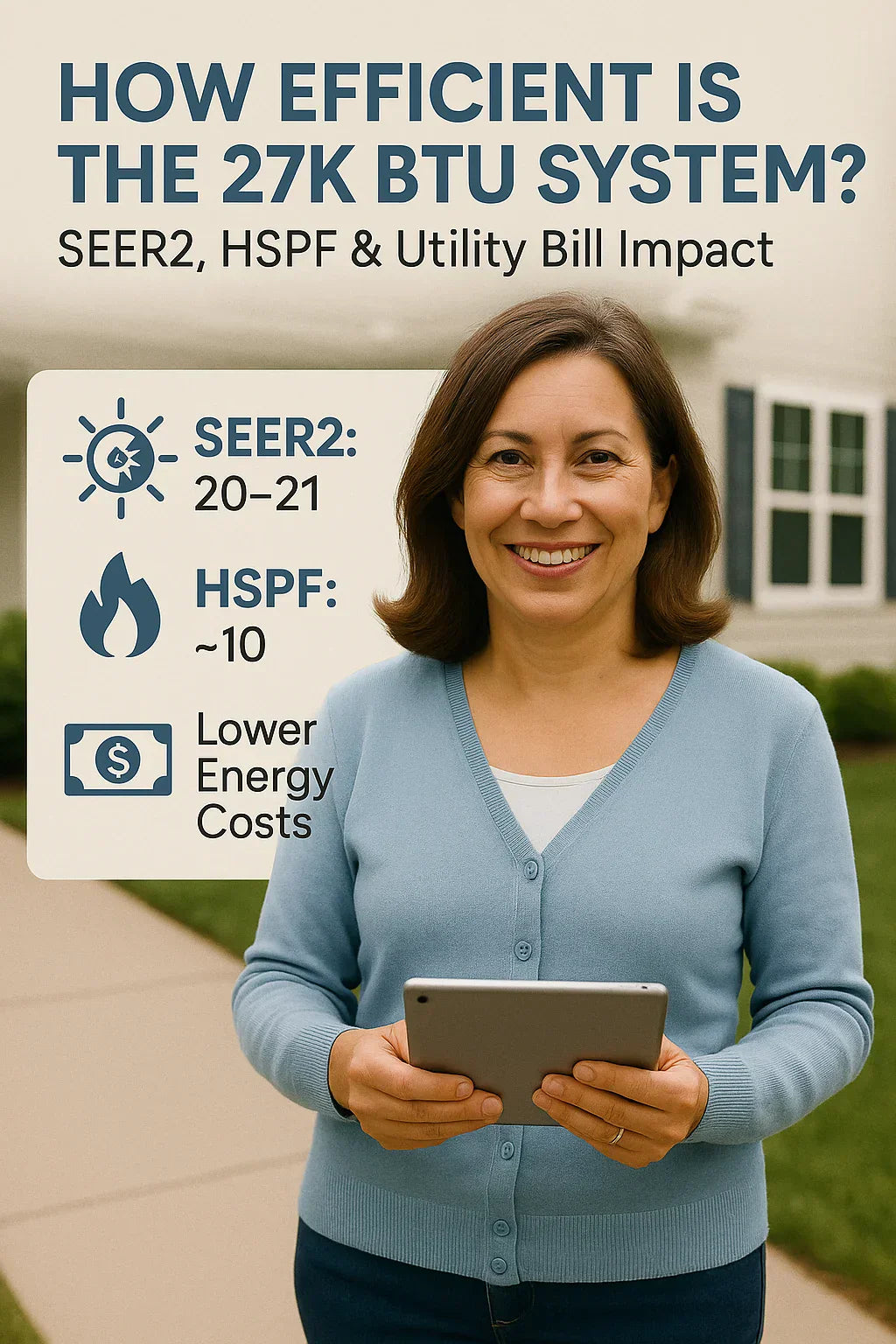 How Efficient Is the 27k BTU System SEER2, HSPF & Utility Bill Impact