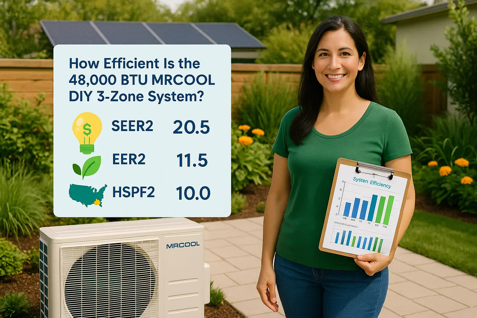 How Efficient Is the 48,000 BTU MRCOOL DIY 3-Zone System