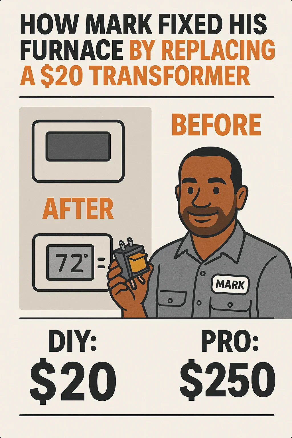 How Mark Fixed His Furnace by Replacing a $20 Transformer