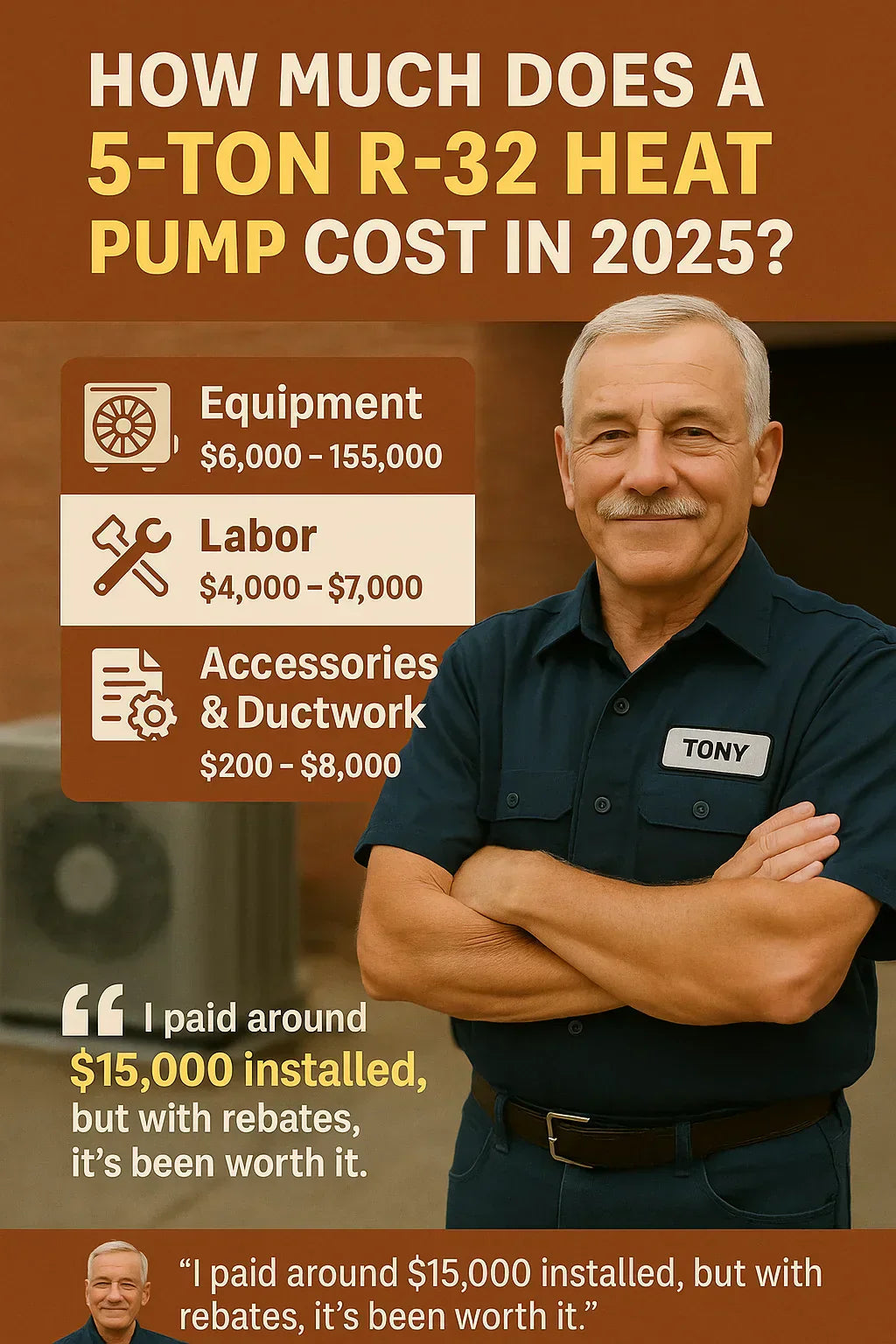 How Much Does a 5-Ton R-32 Heat Pump Cost in 2025
