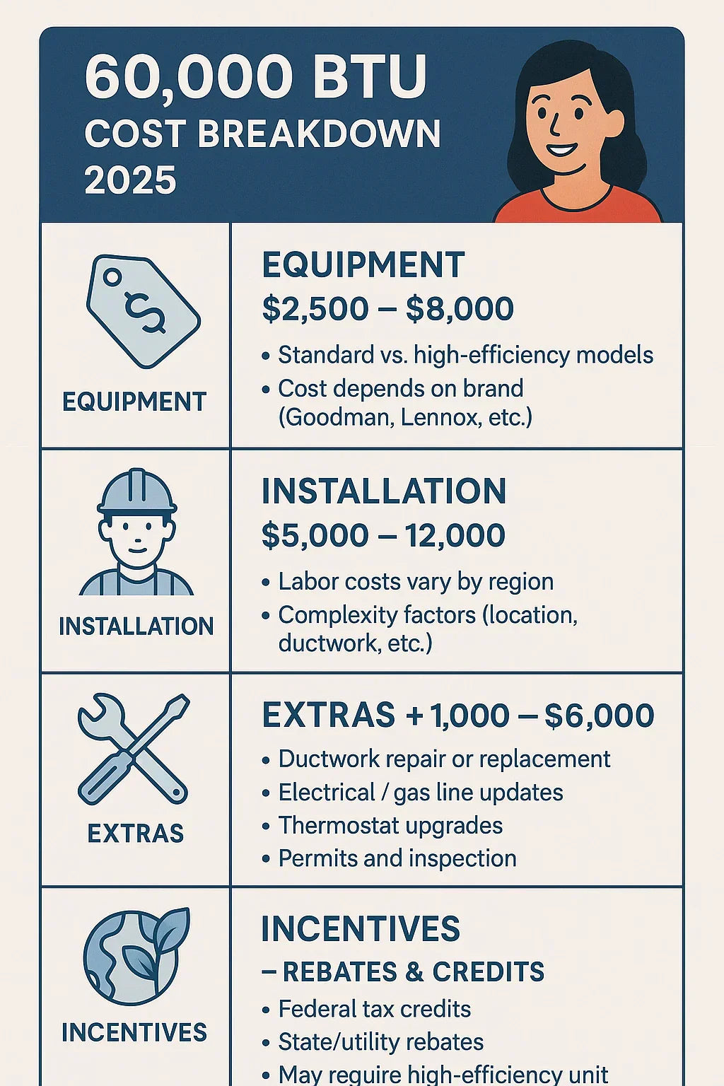 How Much Does a 60,000 BTU Furnace + AC System Cost in 2025 Real-World Budget Breakdown