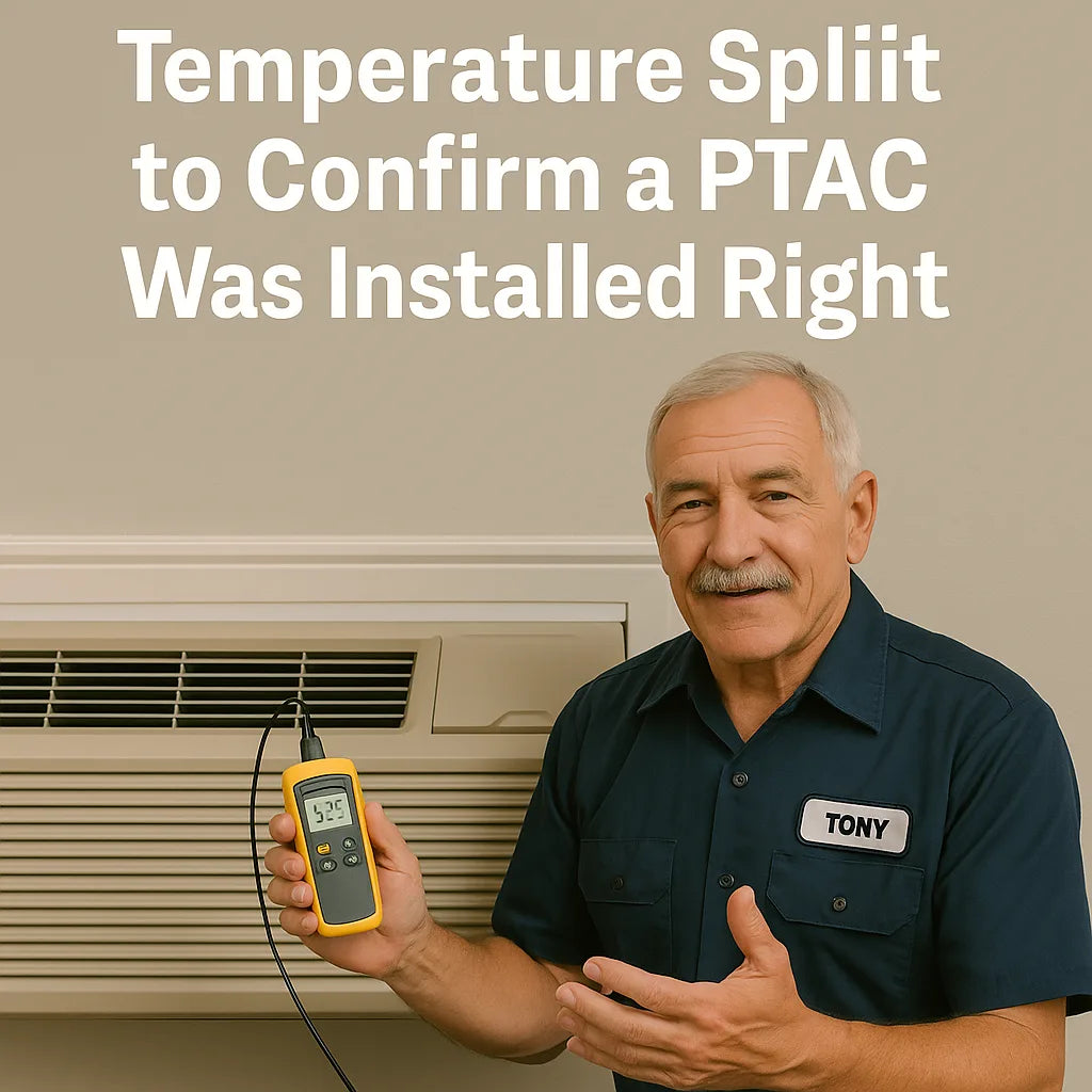 How Tony Uses Temperature Split to Confirm a PTAC Was Installed Right