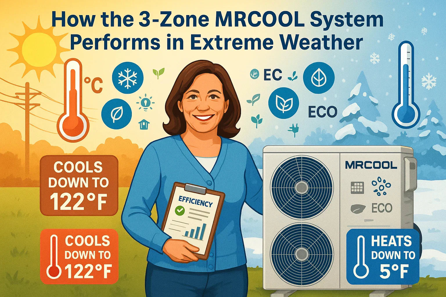 How the 3-Zone MRCOOL System Performs in Extreme Weather