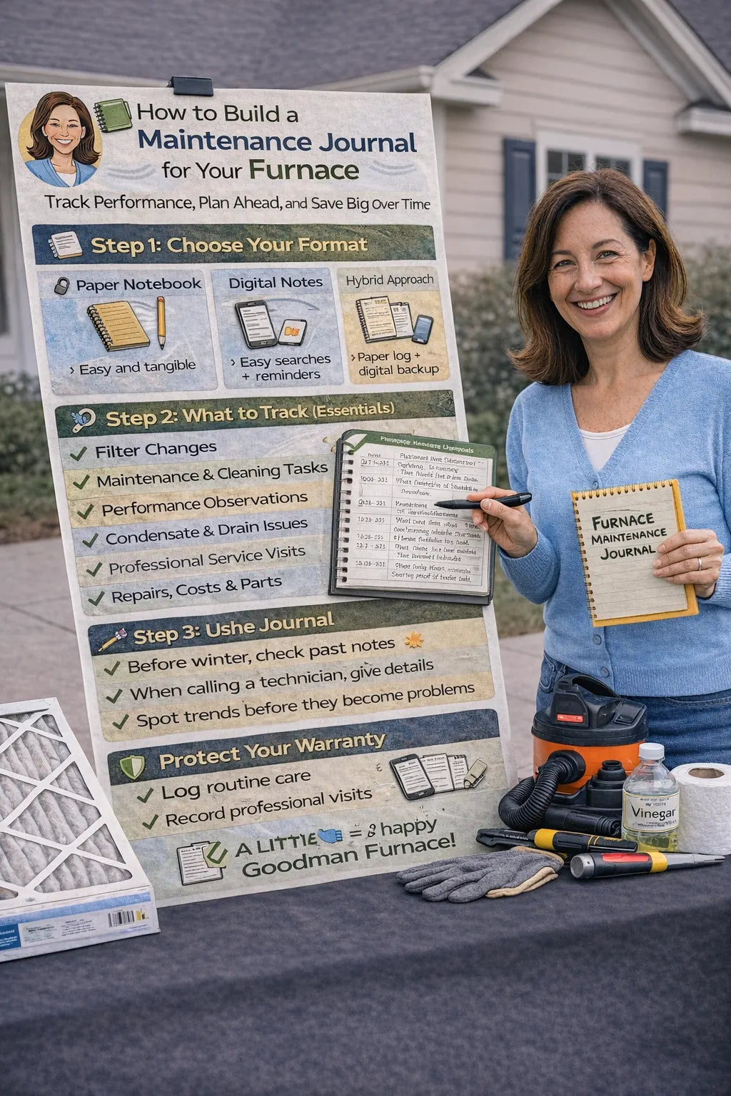 How to Build a Maintenance Journal for Your Furnace — Track Performance, Plan Ahead, Save Big