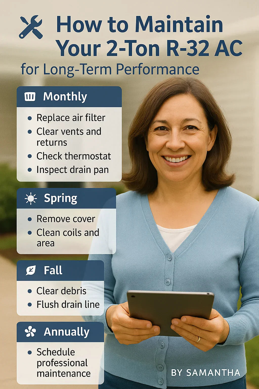 How to Maintain Your 2-Ton R-32 AC for Long-Term Performance