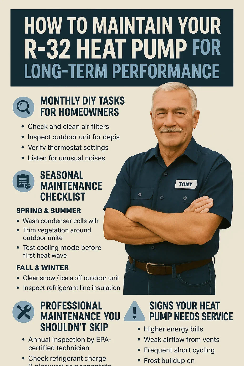 How to Maintain Your R-32 Heat Pump for Long-Term Performance