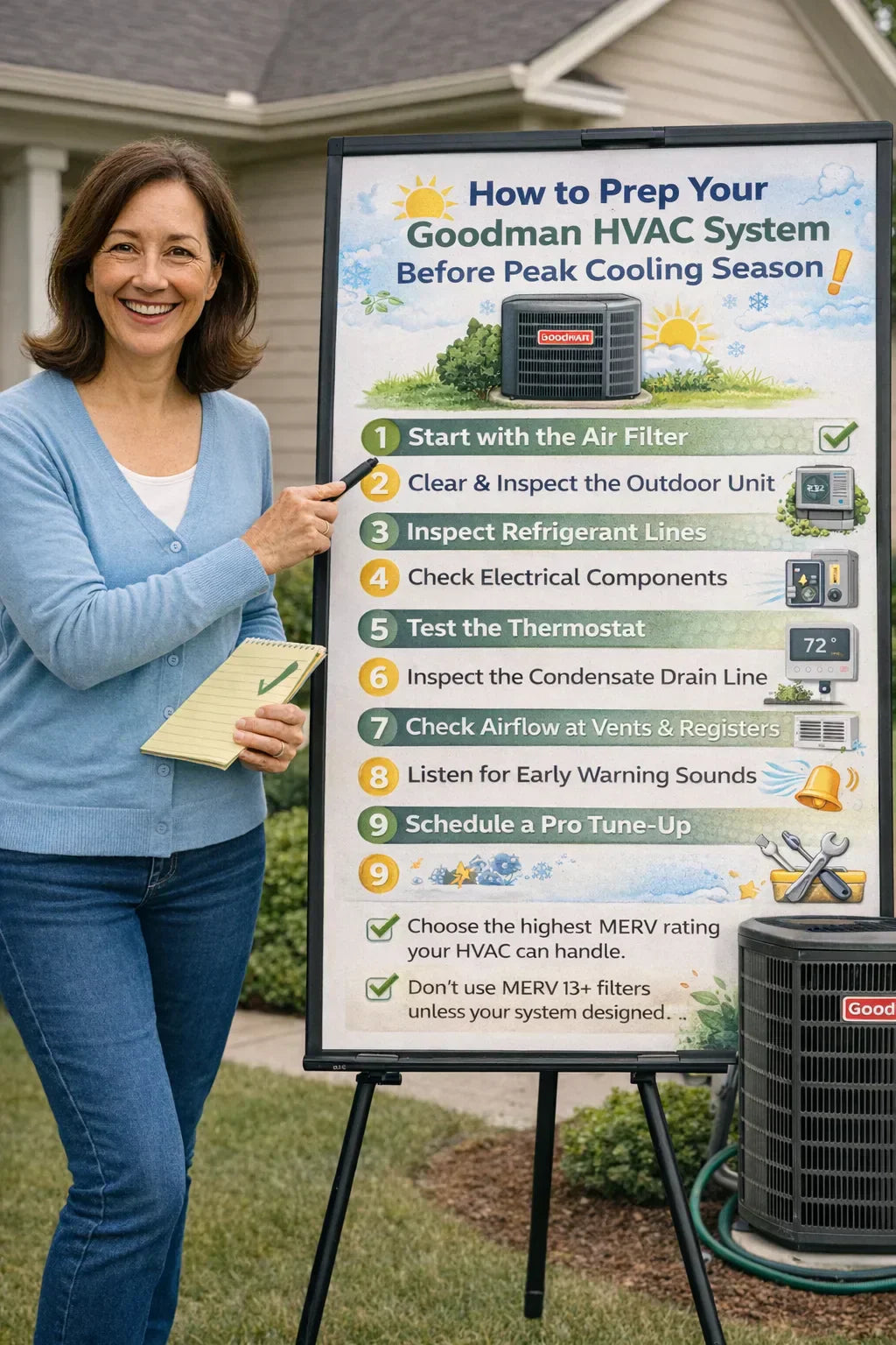 How to Prep Your Goodman HVAC System Before Peak Cooling Season