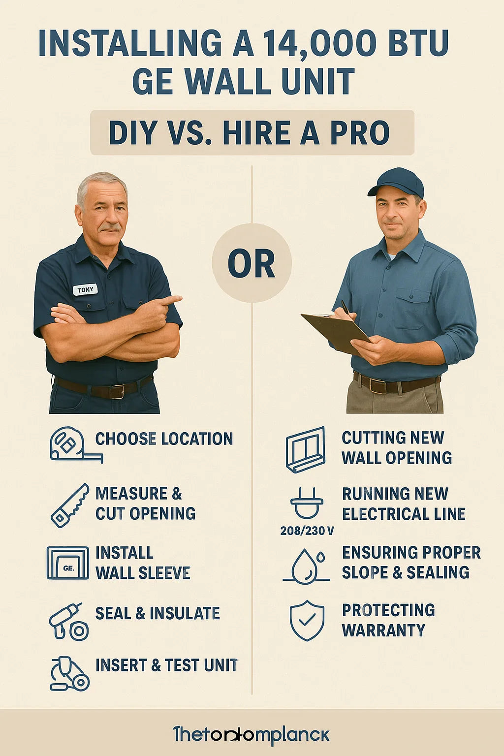 Installation Guide: Can You DIY a 14,000 BTU GE Wall Unit or Should You Hire a Pro?