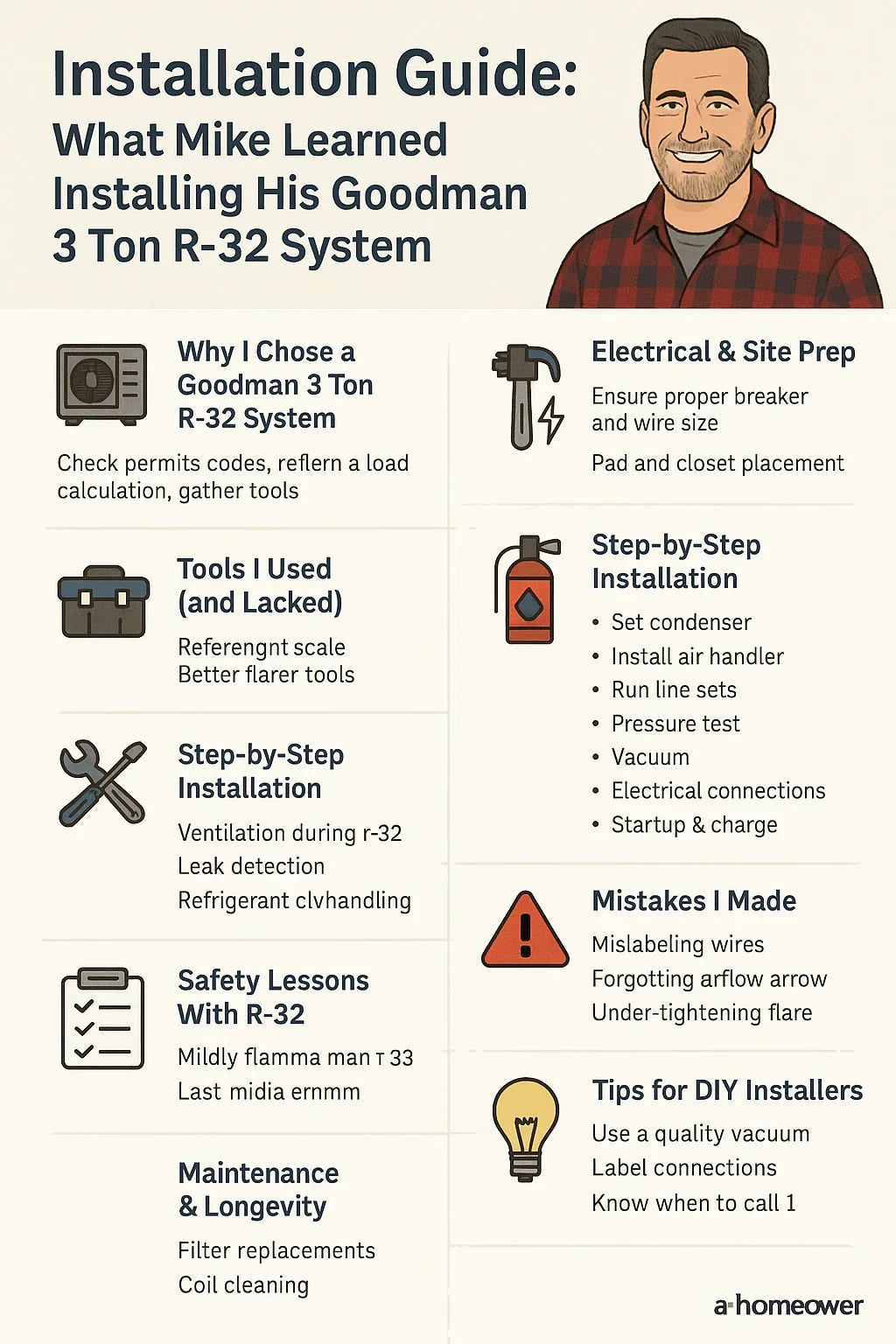 Installation Guide What Mike Learned Installing His Goodman 3 Ton R-32 System
