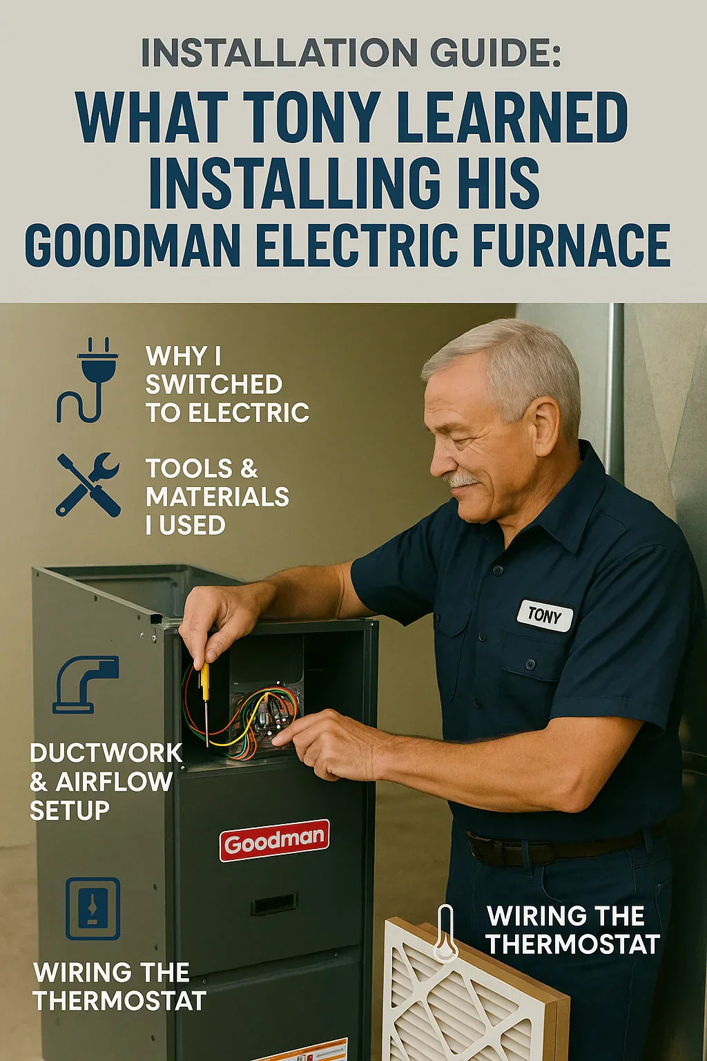 Installation Guide: What Tony Learned Installing His Goodman Electric Furnace