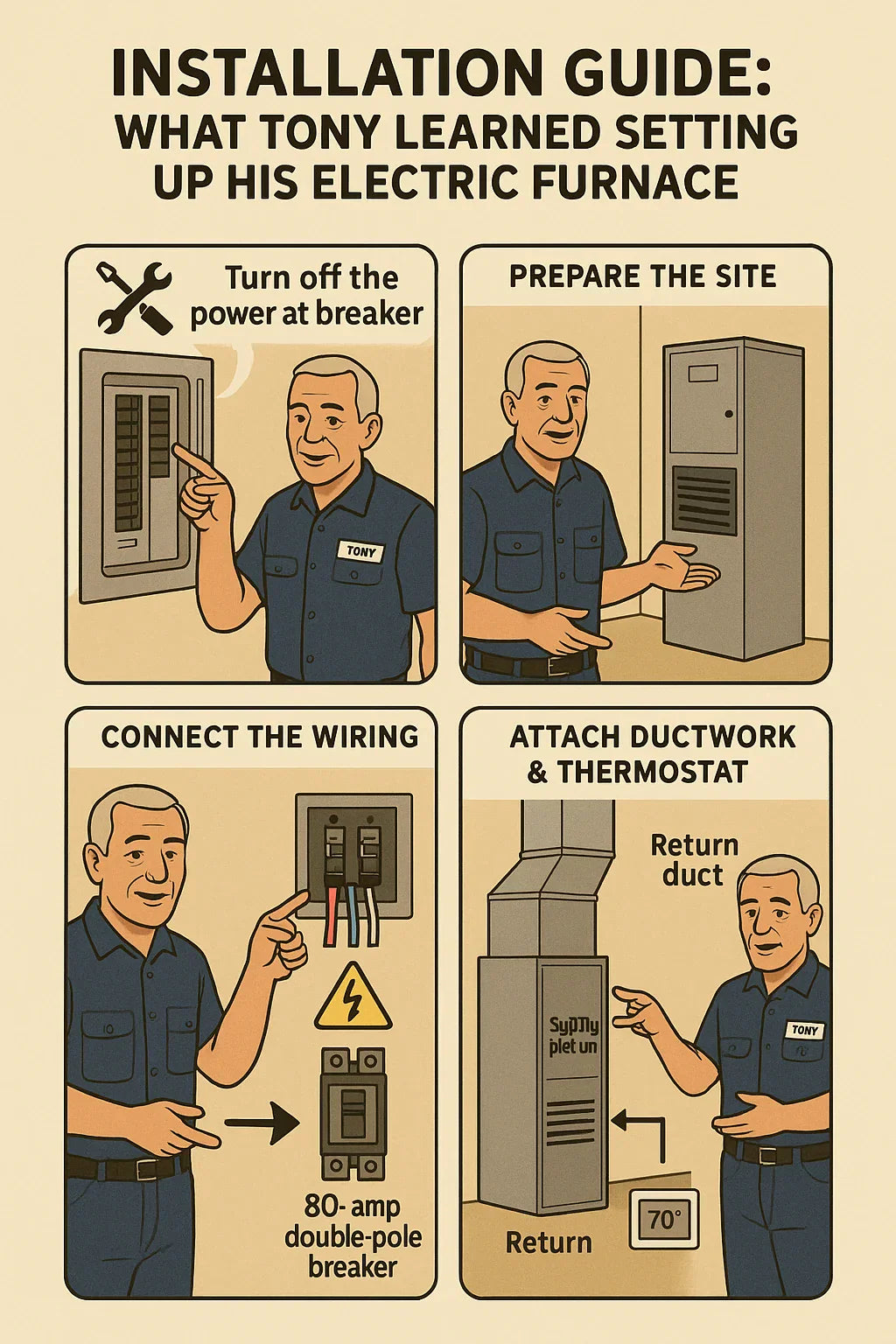 Installation Guide What Tony Learned Setting Up His Electric Furnace